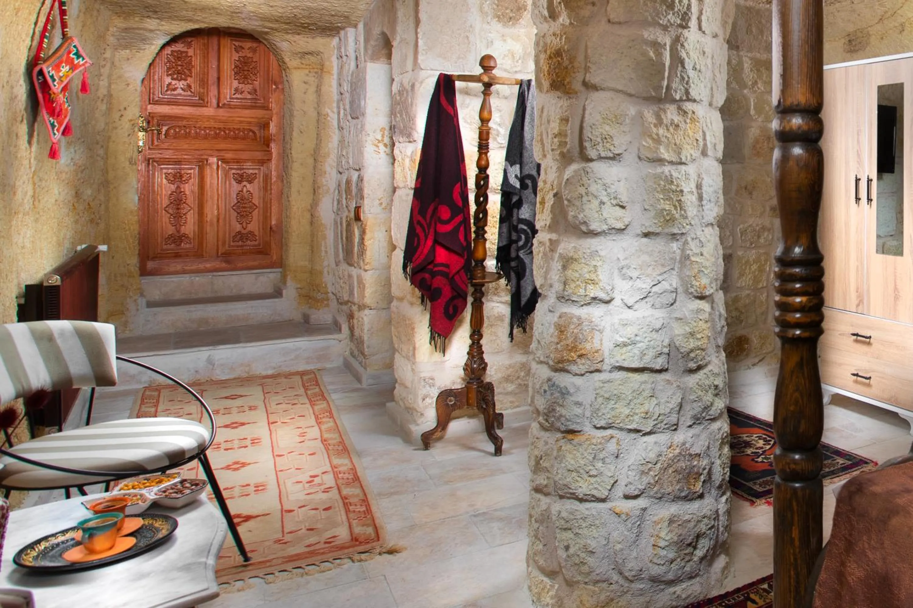 Seating area in Romantic Cave Hotel