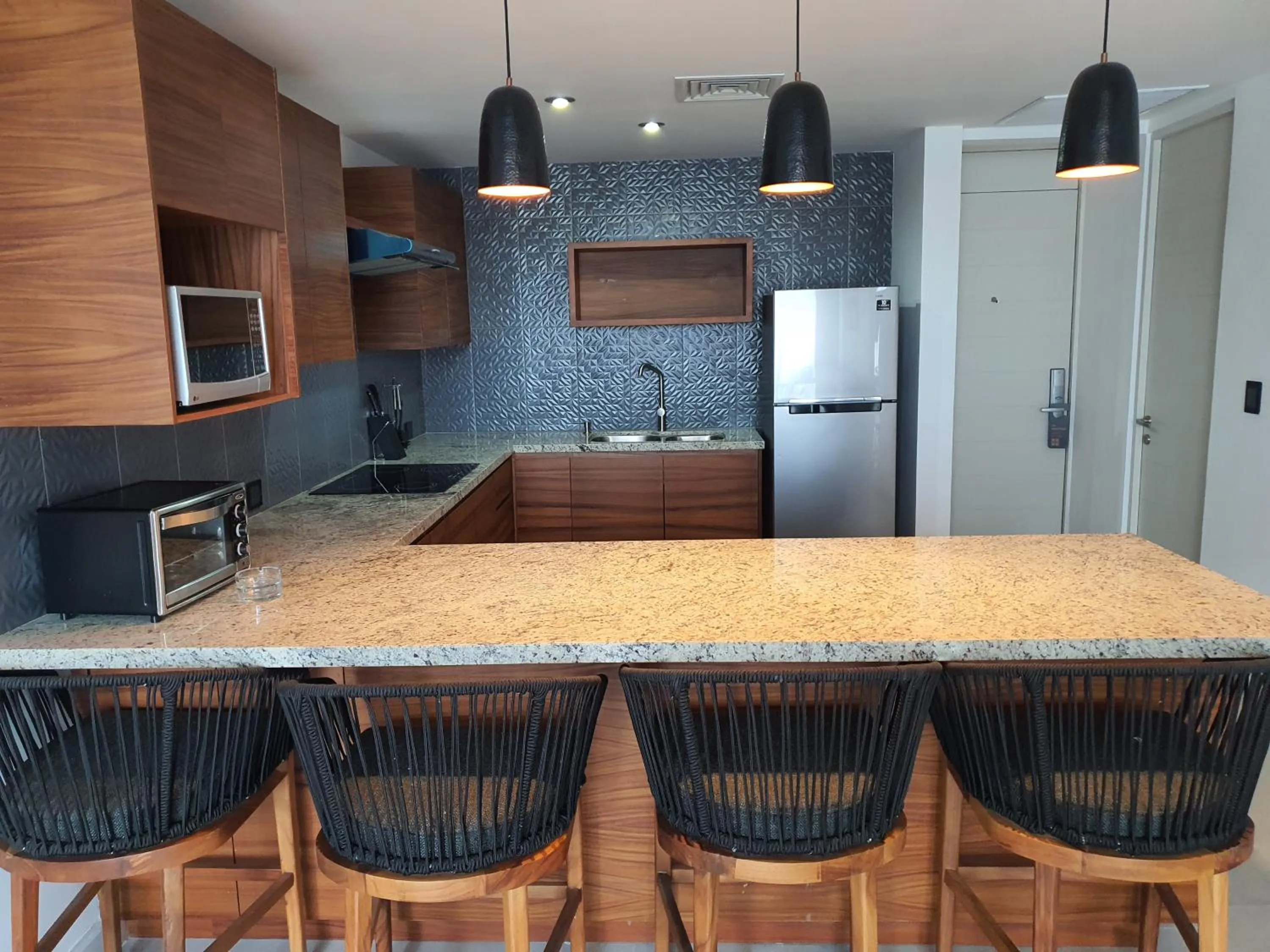 Kitchen or kitchenette in Ximena Hotel Boutique