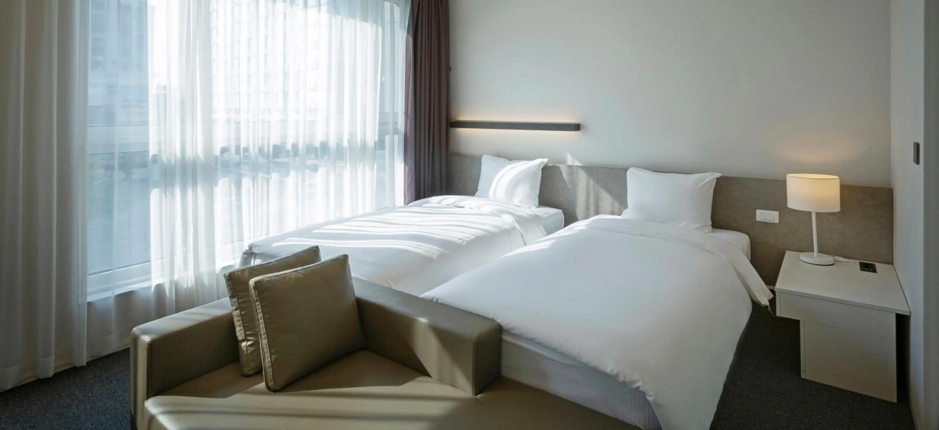 Bed in Grand City Hotel Changwon
