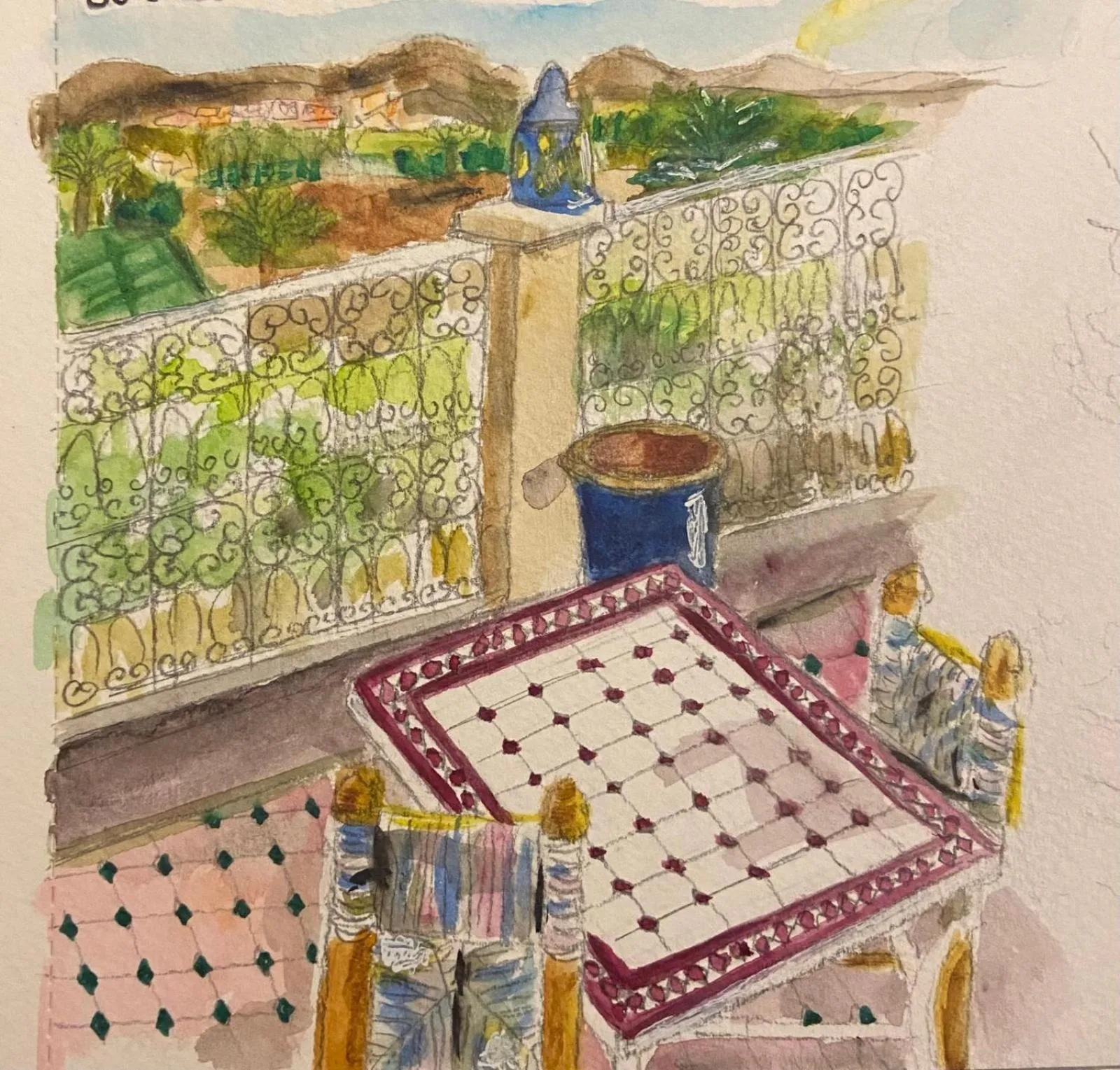 Decorative detail in Riad Tama & spa