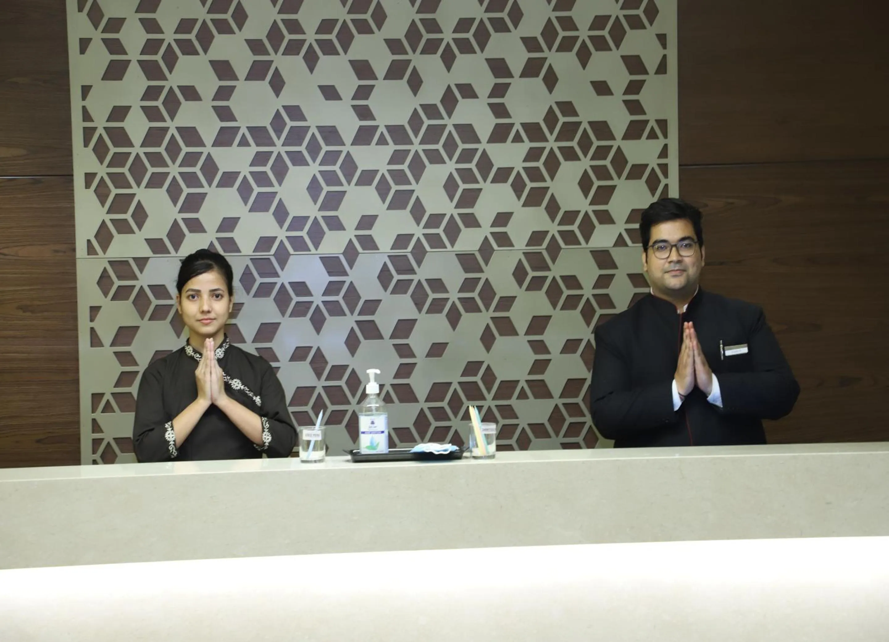 Staff in Geeta Sarovar Portico, Panipat