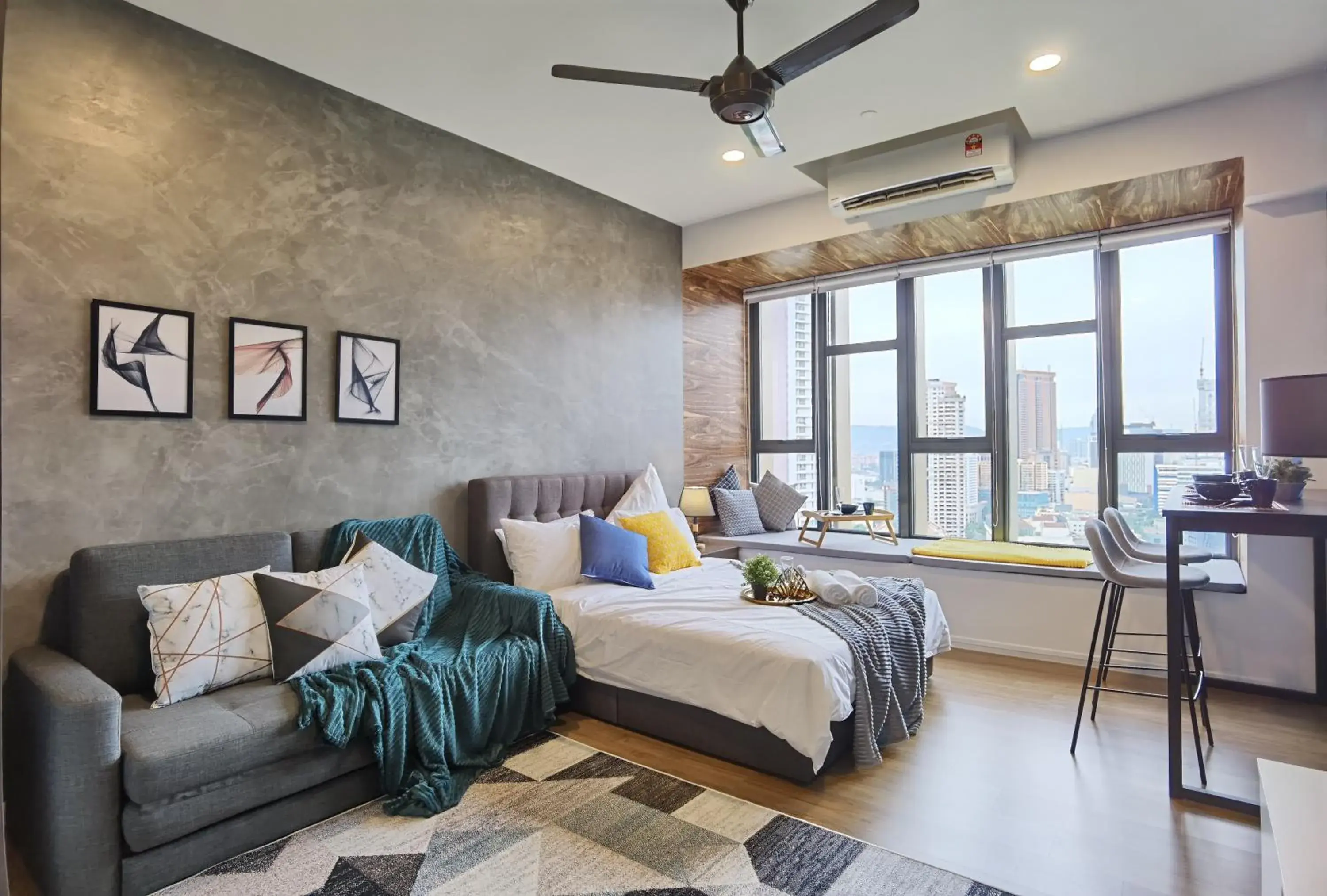 Bed in Ceylonz Suites by StayKL Stevvy Bed in Ceylonz Suites by StayKL Stevvy