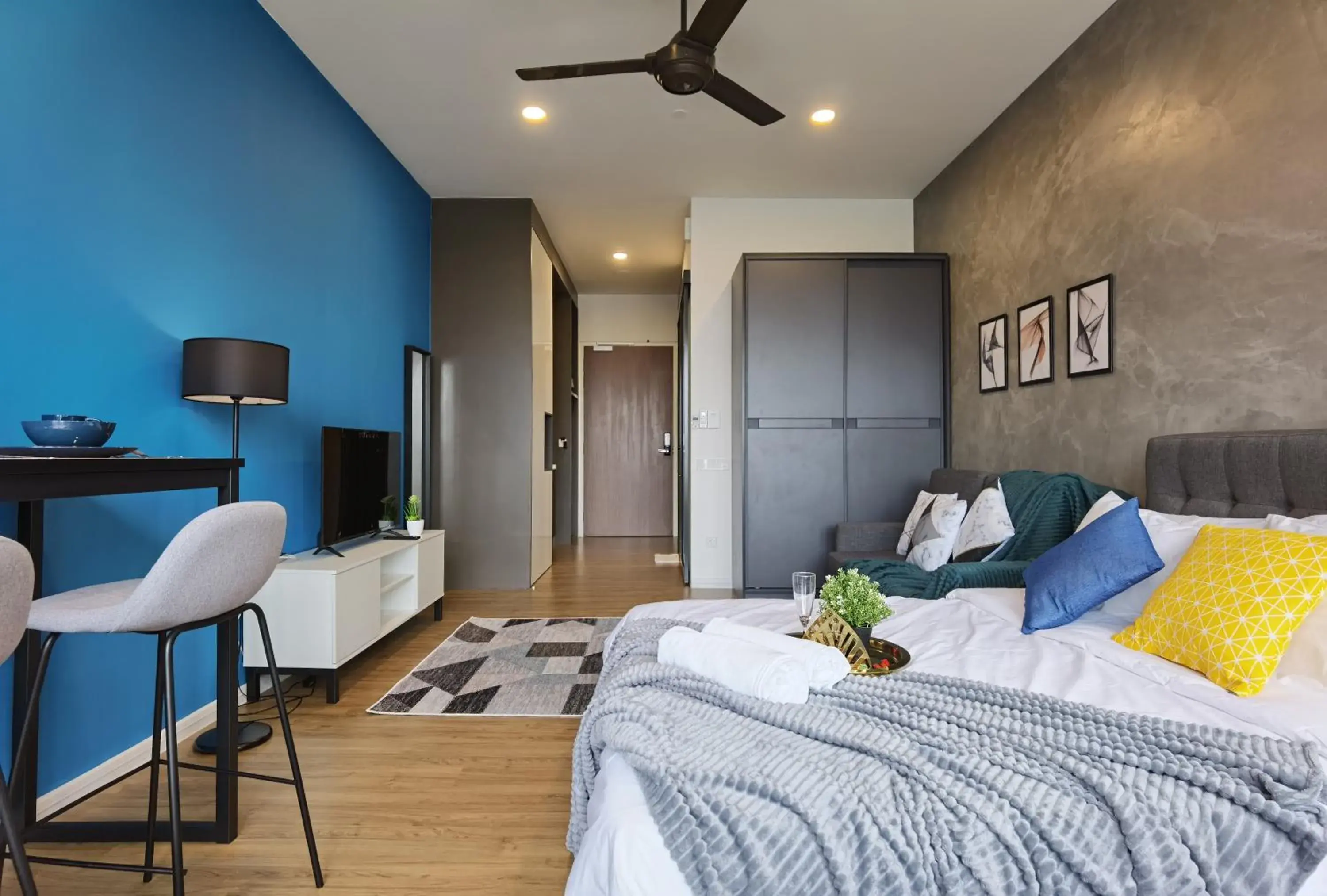 Bed in Ceylonz Suites by StayKL Stevvy Bed in Ceylonz Suites by StayKL Stevvy