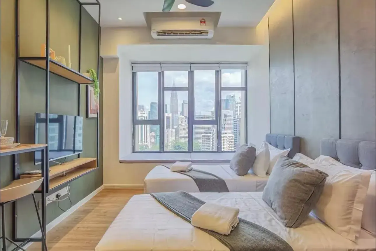 Bed in Ceylonz Suites by StayKL Stevvy Bed in Ceylonz Suites by StayKL Stevvy