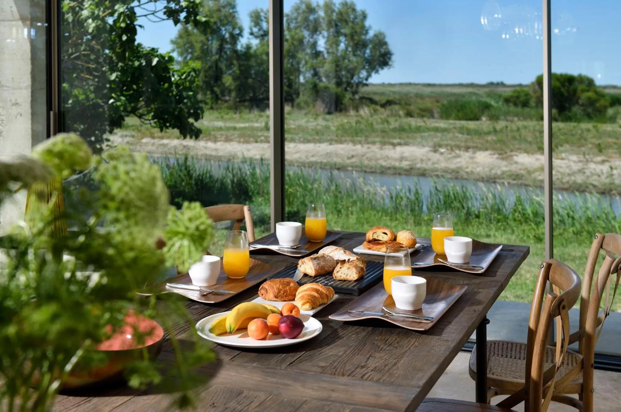 Breakfast in Mas du Couvin, maison d'hôtes en Camargue