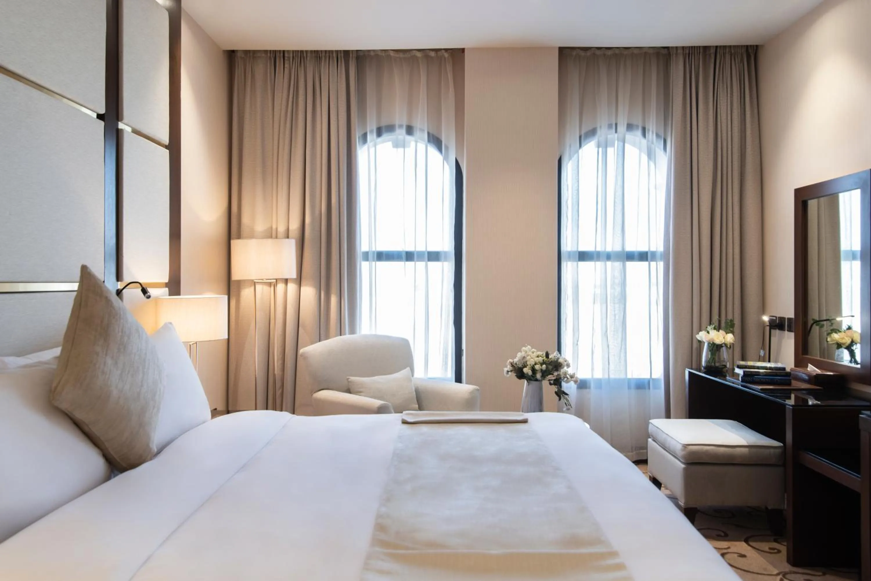 Bed in Vittori Palace Hotel and Residences