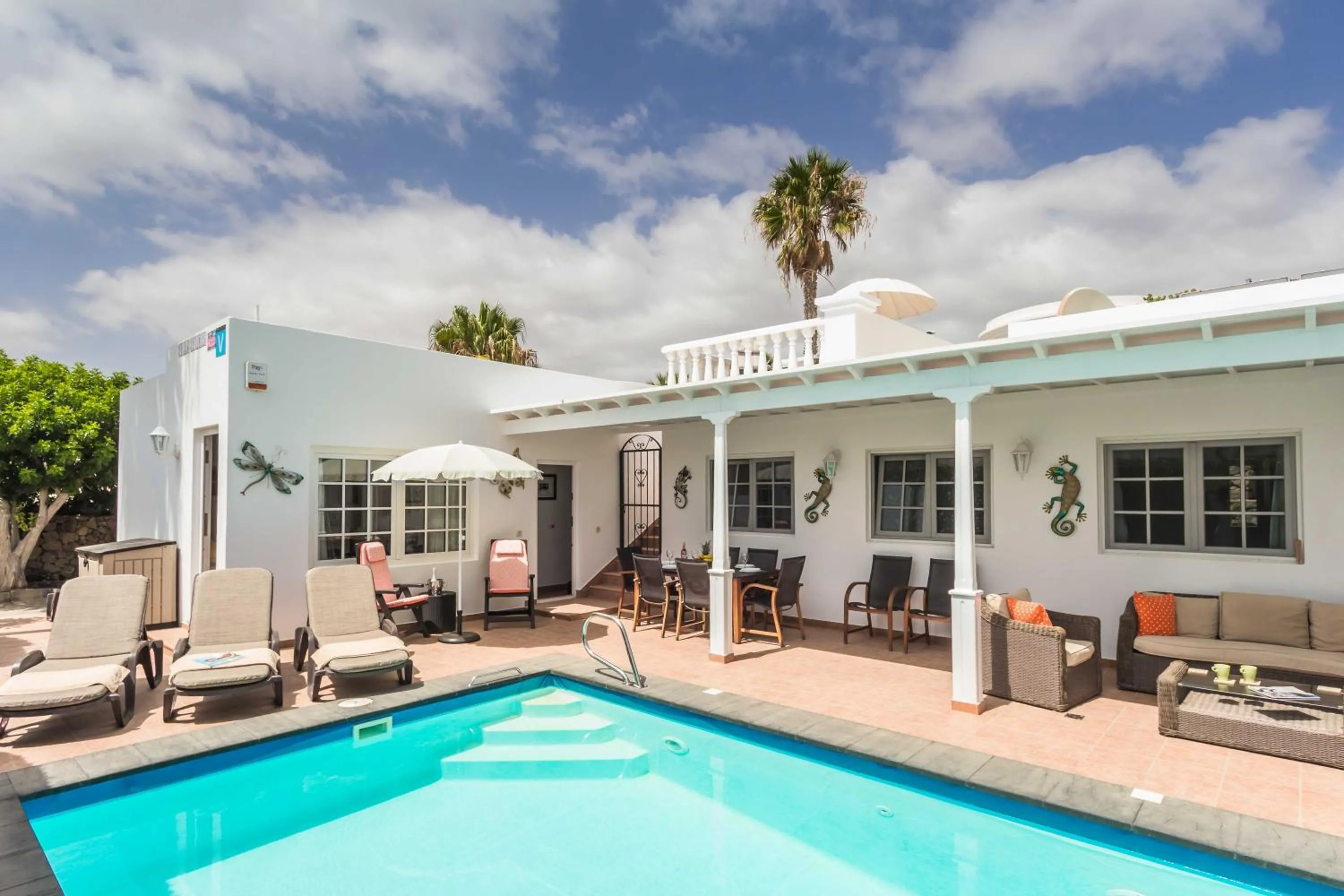 Property building in Charming Puerto Del Carmen Villa 4 Bedrooms Villa Tarez Private Pool