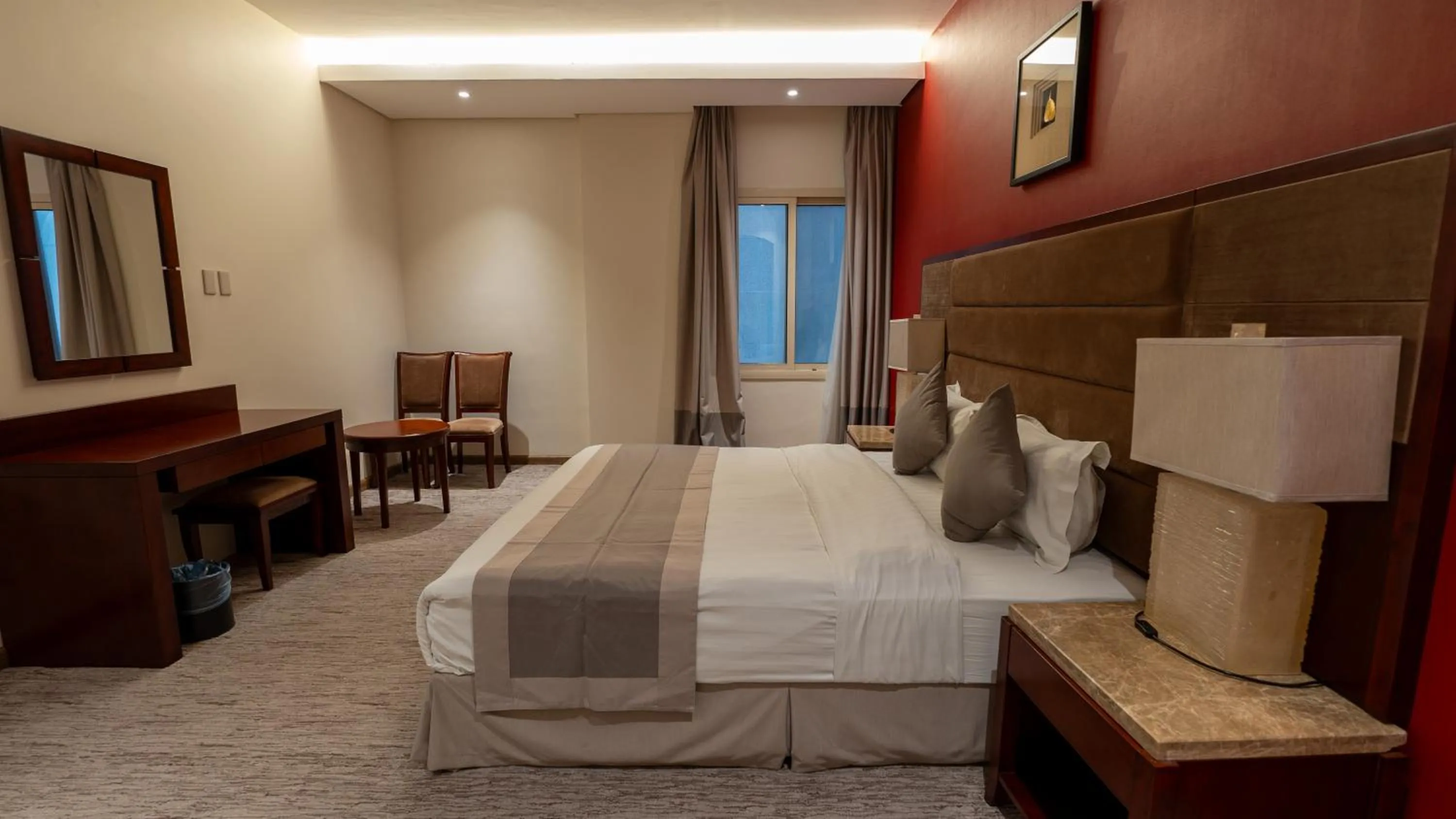 Bed in شقق مسكن المدينة للشقق المخدومة