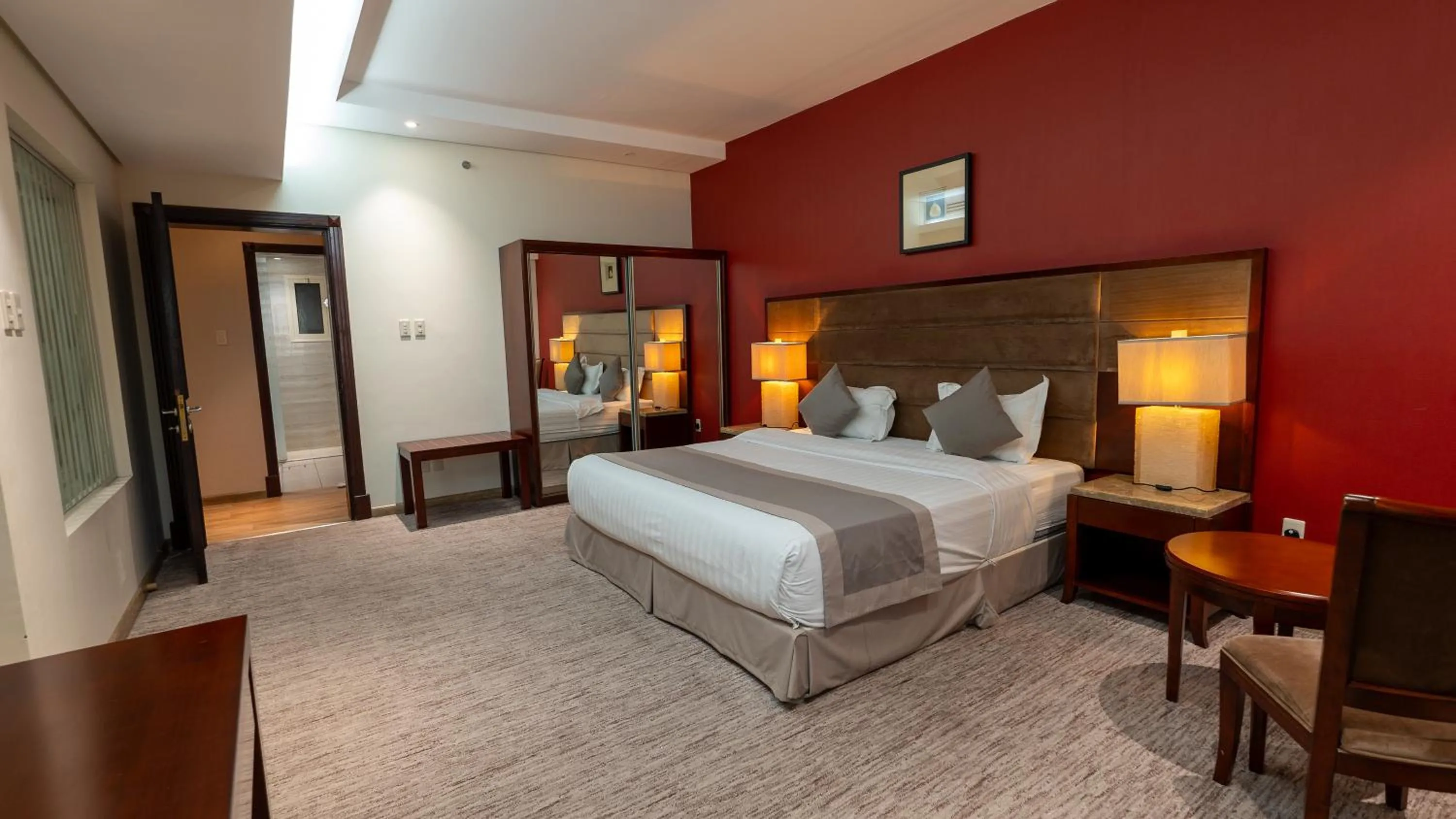 Bed in شقق مسكن المدينة للشقق المخدومة