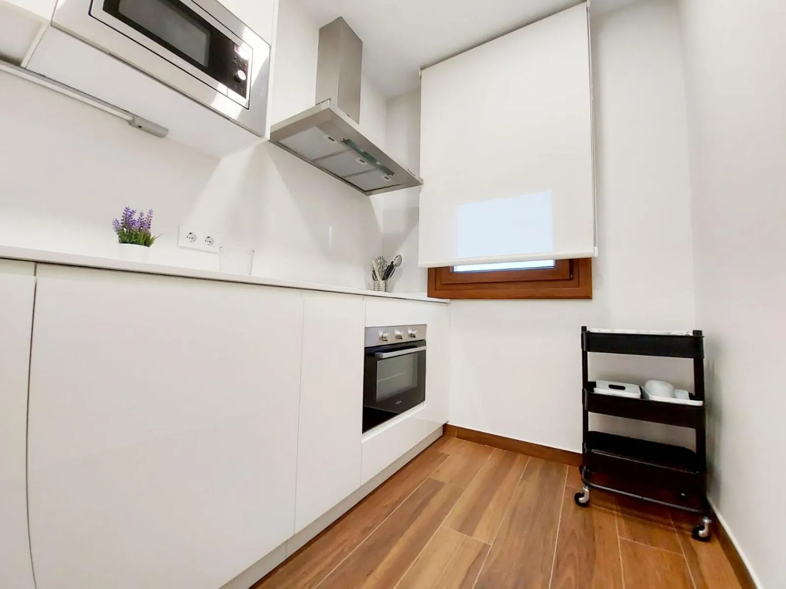 Kitchen or kitchenette in Mirador Ría de Aldán Apartamentos