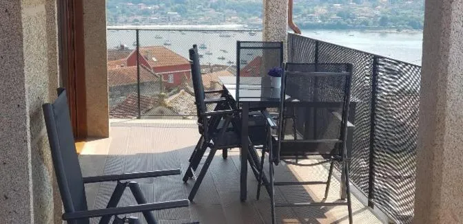 Balcony/Terrace in Mirador Ría de Aldán Apartamentos