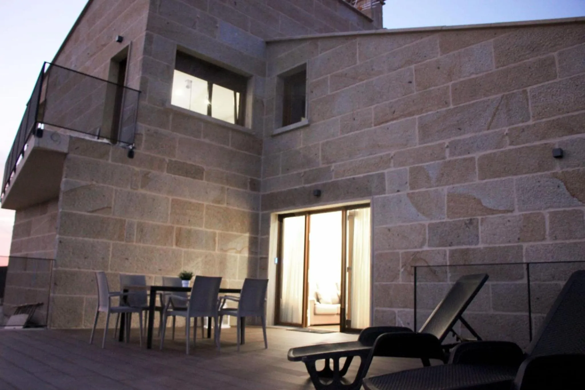 Balcony/Terrace in Mirador Ría de Aldán Apartamentos