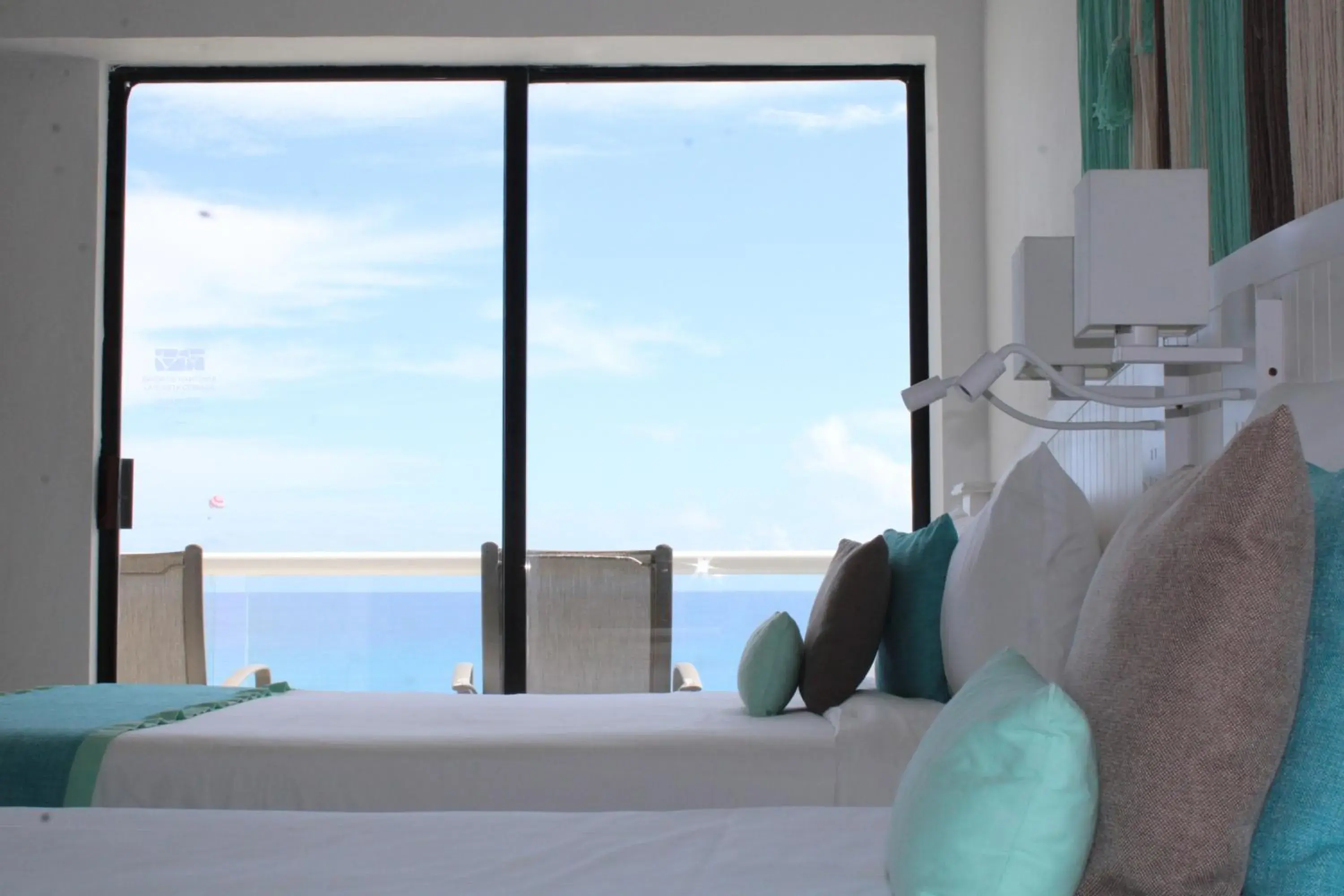 View (from property/room), Bed in Cyan Cancun Resort & Spa View (from property/room), Bed in Cyan Cancun Resort & Spa