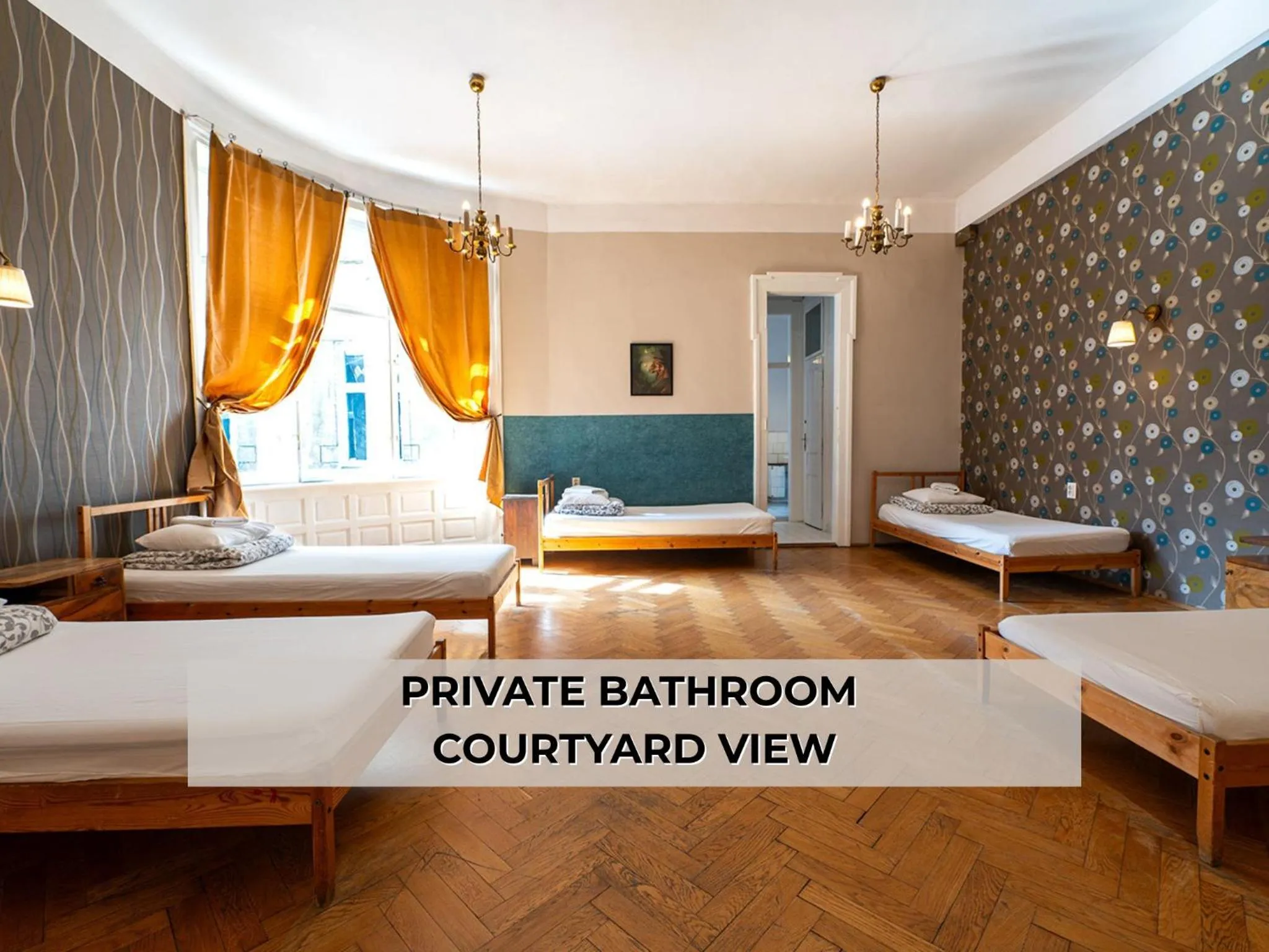 Bed in Trzy Kafki Private Rooms