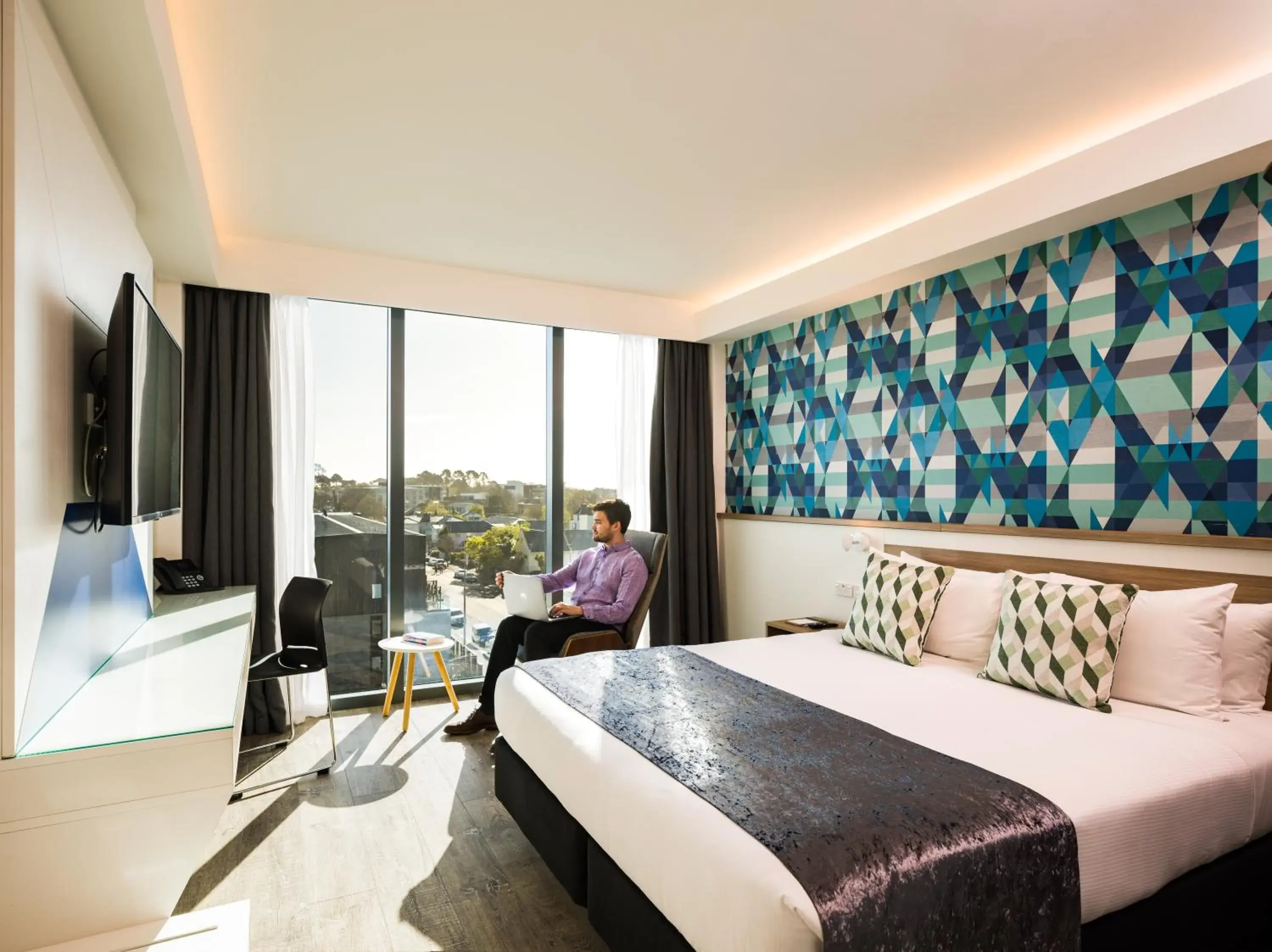 Bedroom, Bed in Carnmore Hotel Christchurch Bedroom, Bed in Carnmore Hotel Christchurch