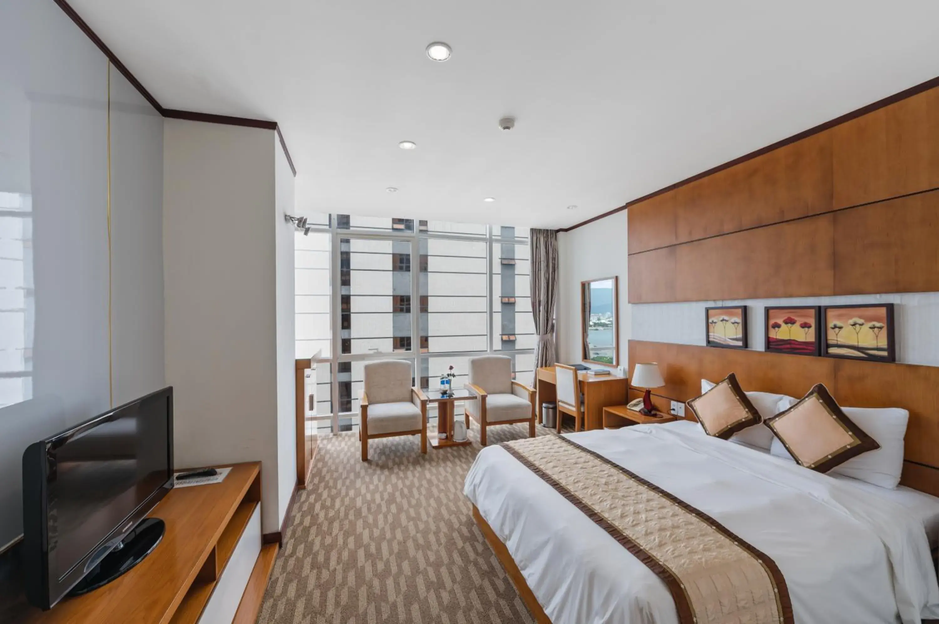 View (from property/room), Bed in Danang Petro Hotel View (from property/room), Bed in Danang Petro Hotel