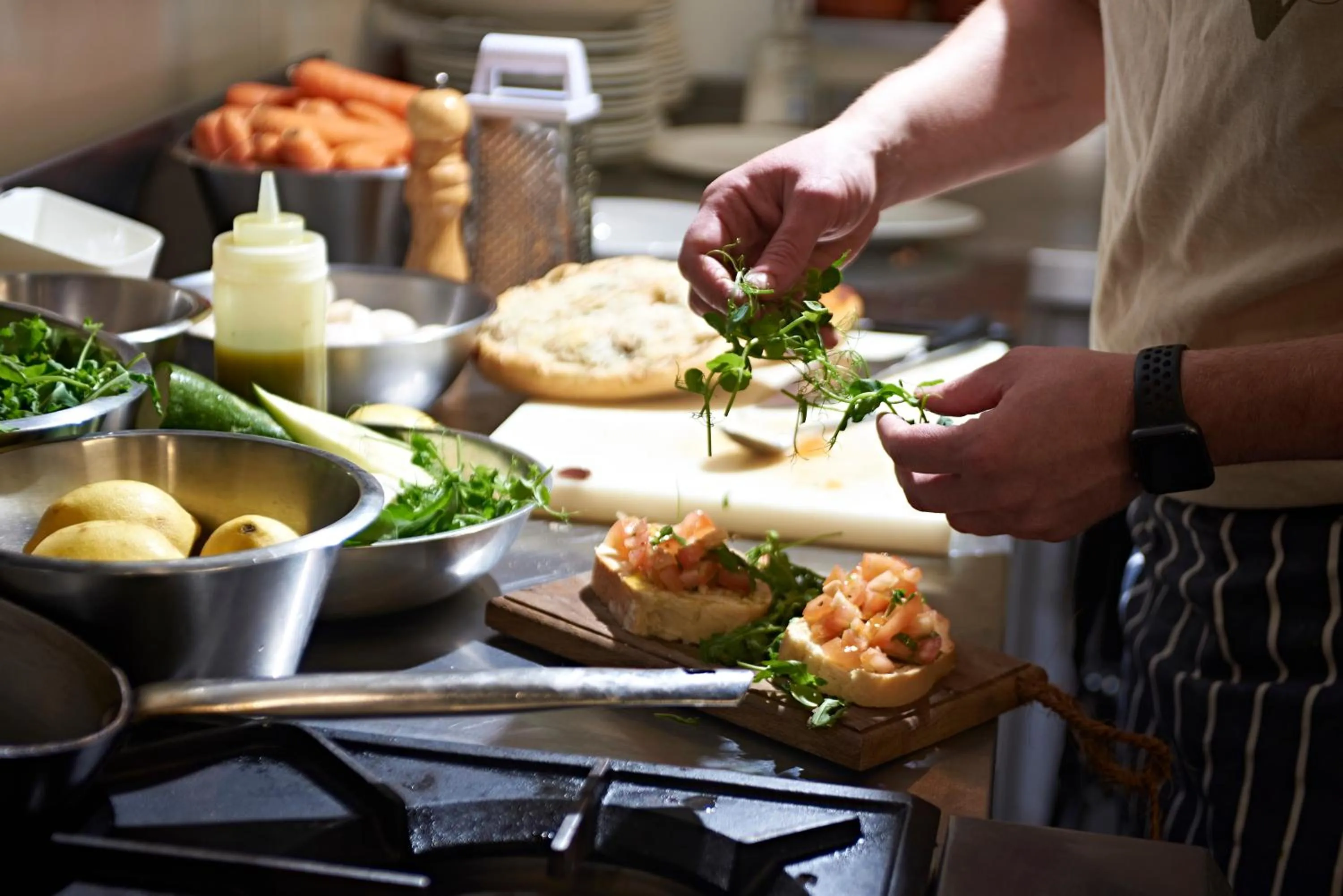 Food and drinks in Valentino s Restaurant with Rooms