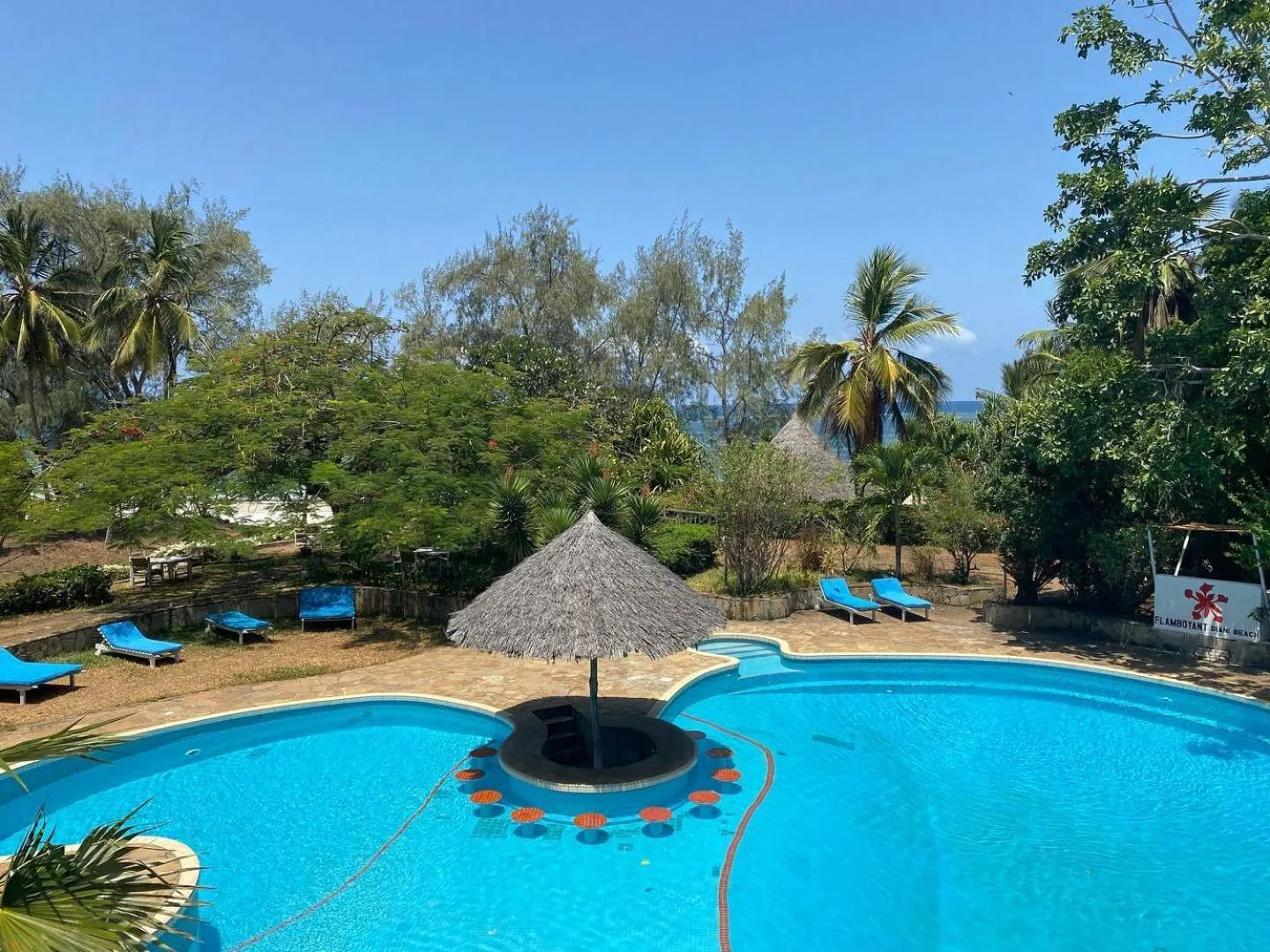 Swimming pool in Flamboyant Diani Beach