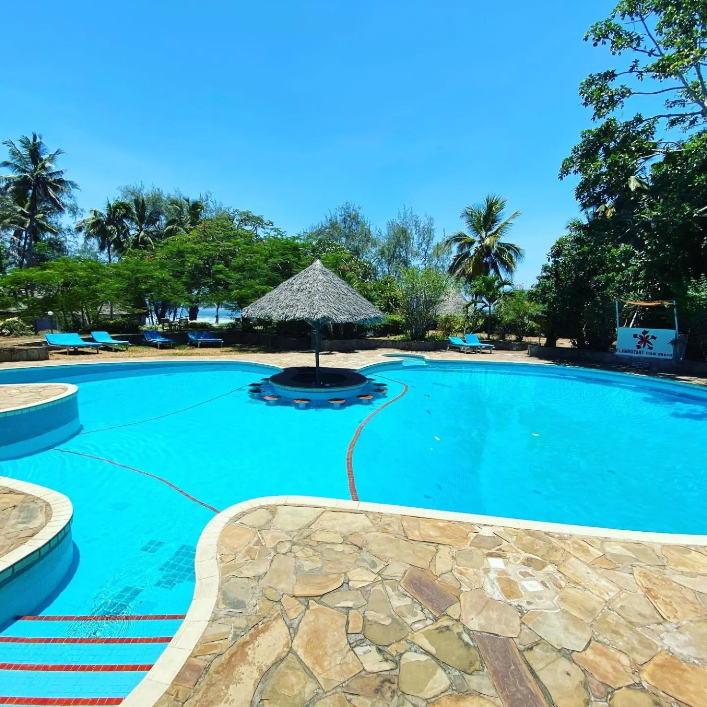 Swimming pool in Flamboyant Diani Beach