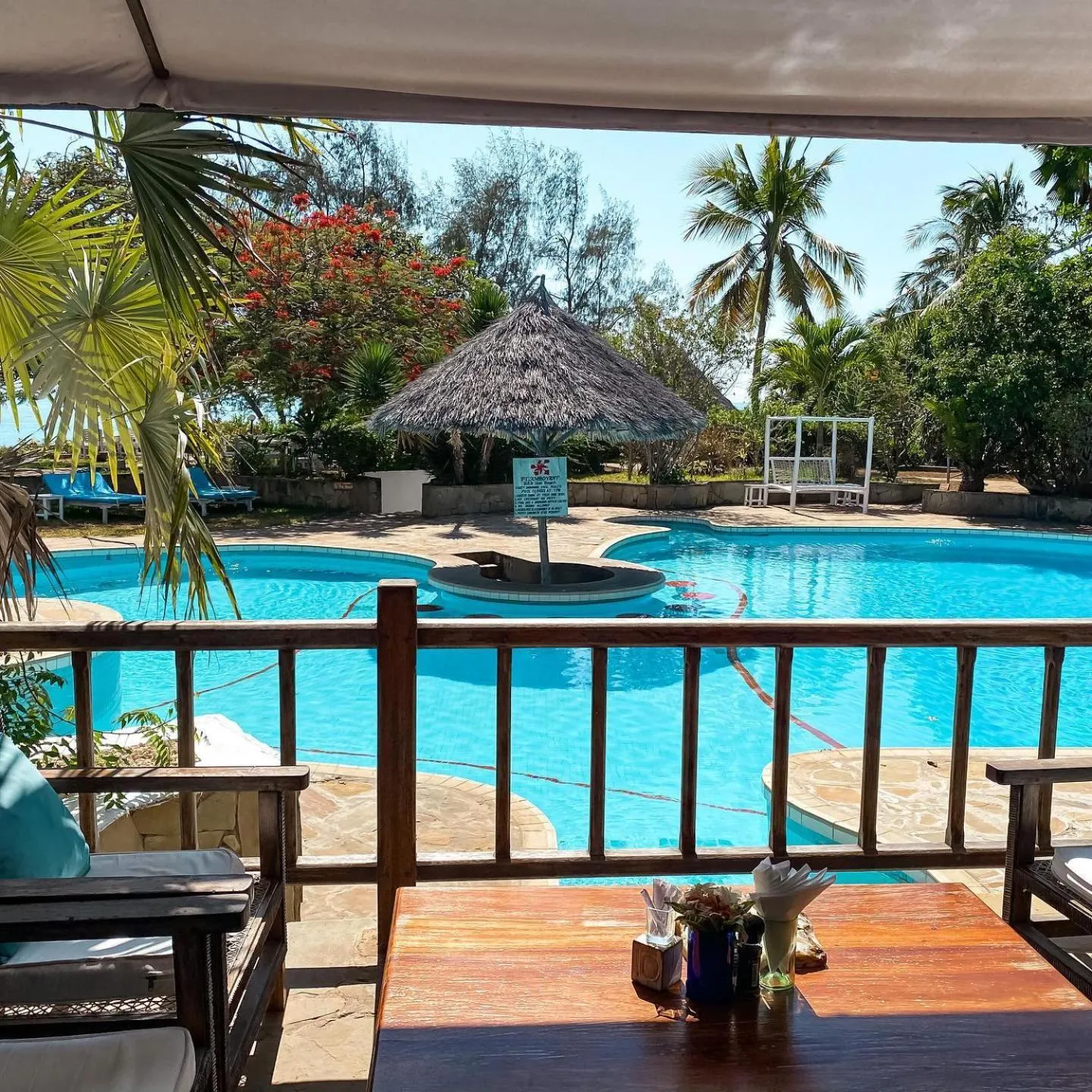 Swimming pool in Flamboyant Diani Beach