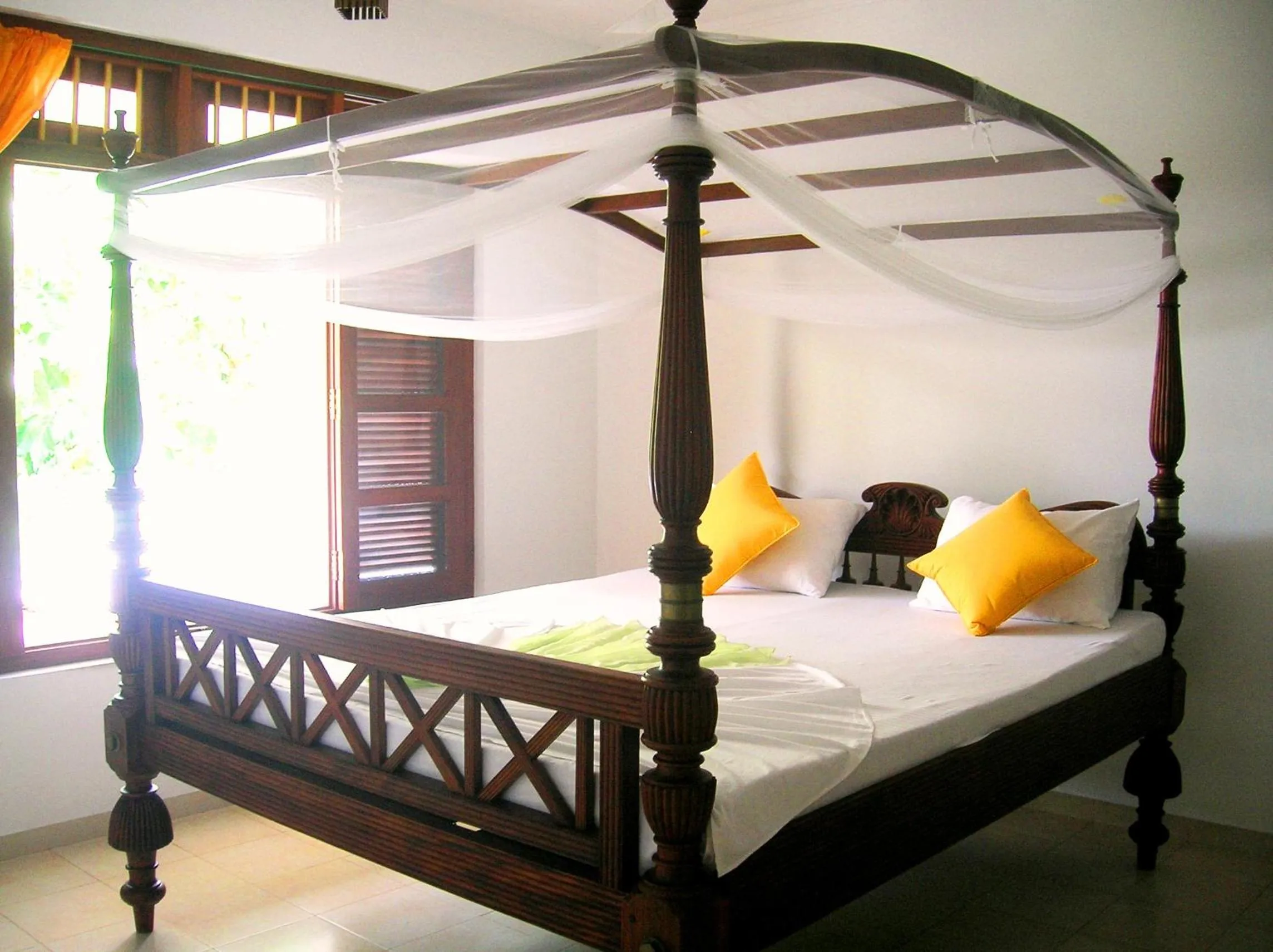 Bed in Sagarika Beach Hotel