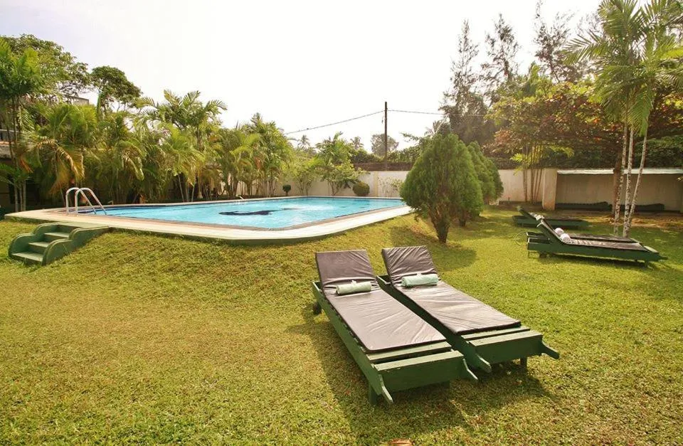 Pool view in Sagarika Beach Hotel