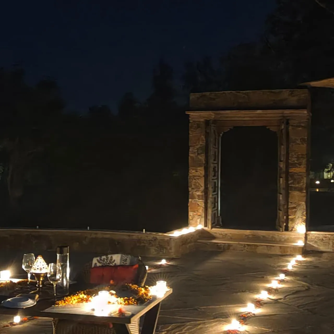 Dinner in Astroport Sariska Treetop by Eight Continents