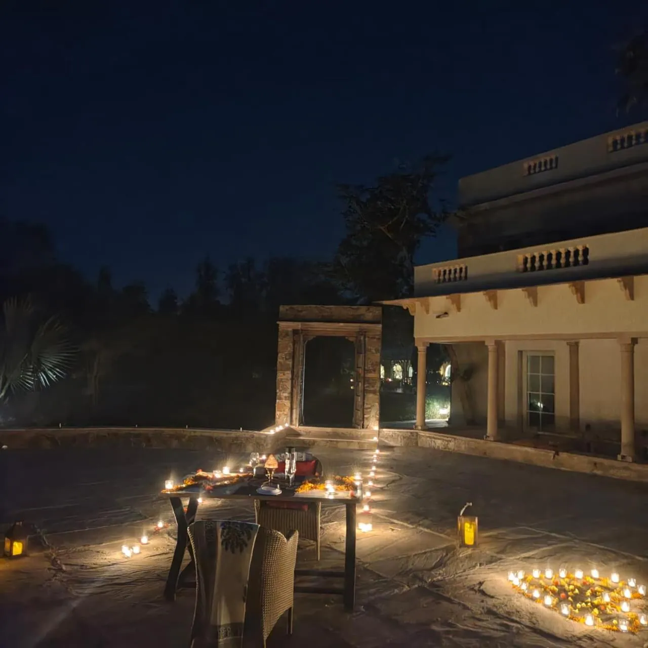 Dinner in Astroport Sariska Treetop by Eight Continents