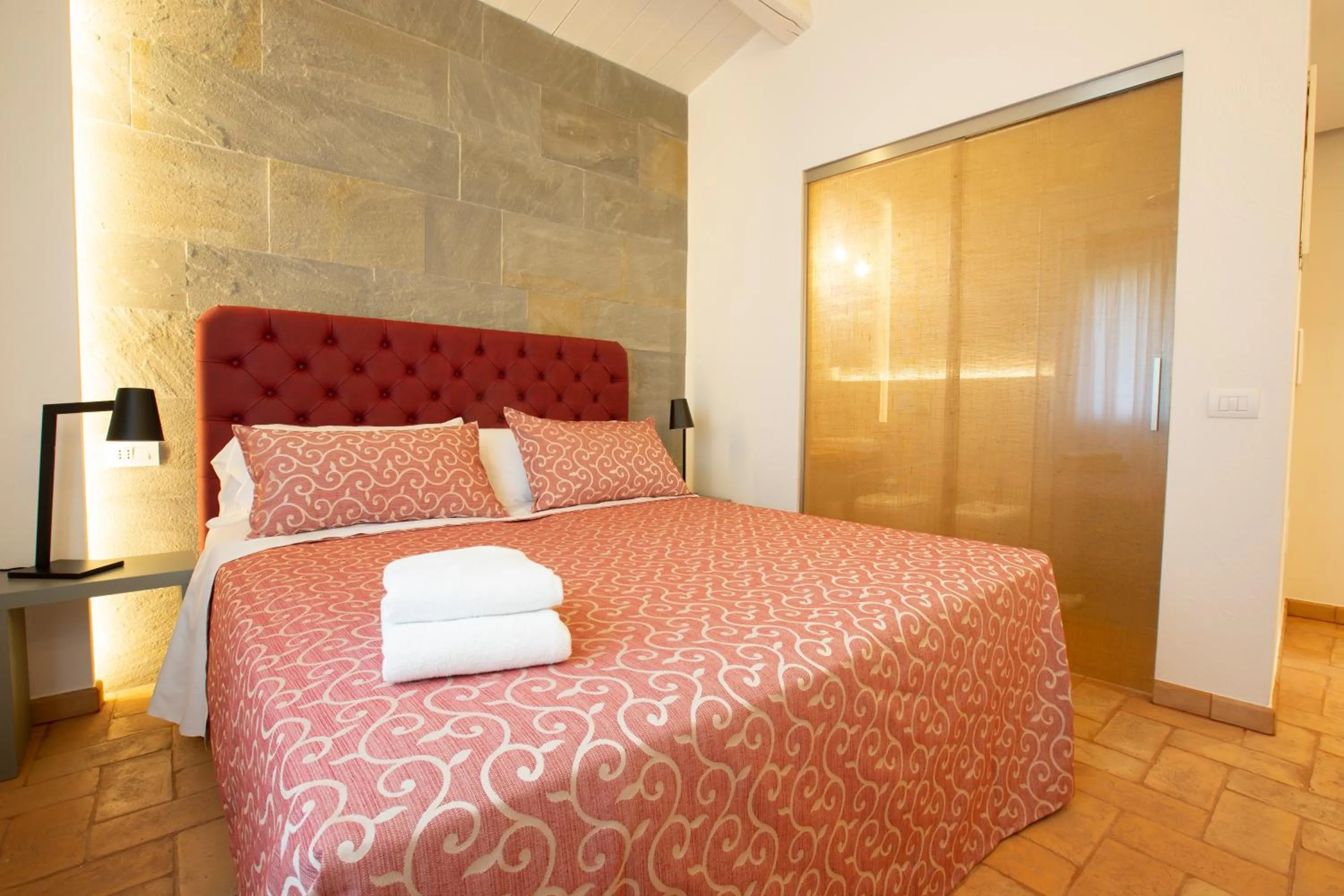 Bedroom, Bed in Agriturismo Torre del Marino