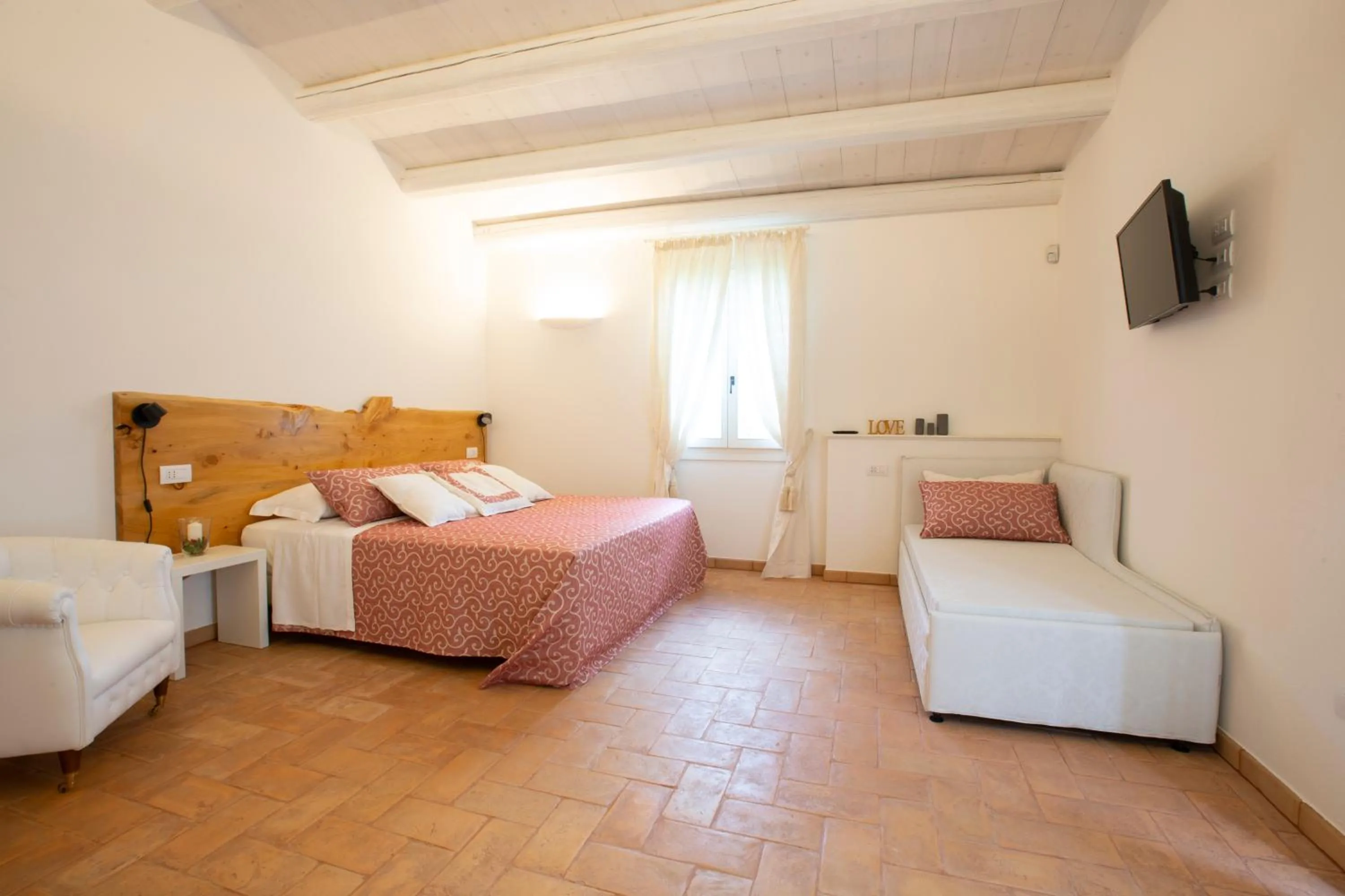 Bedroom, Bed in Agriturismo Torre del Marino