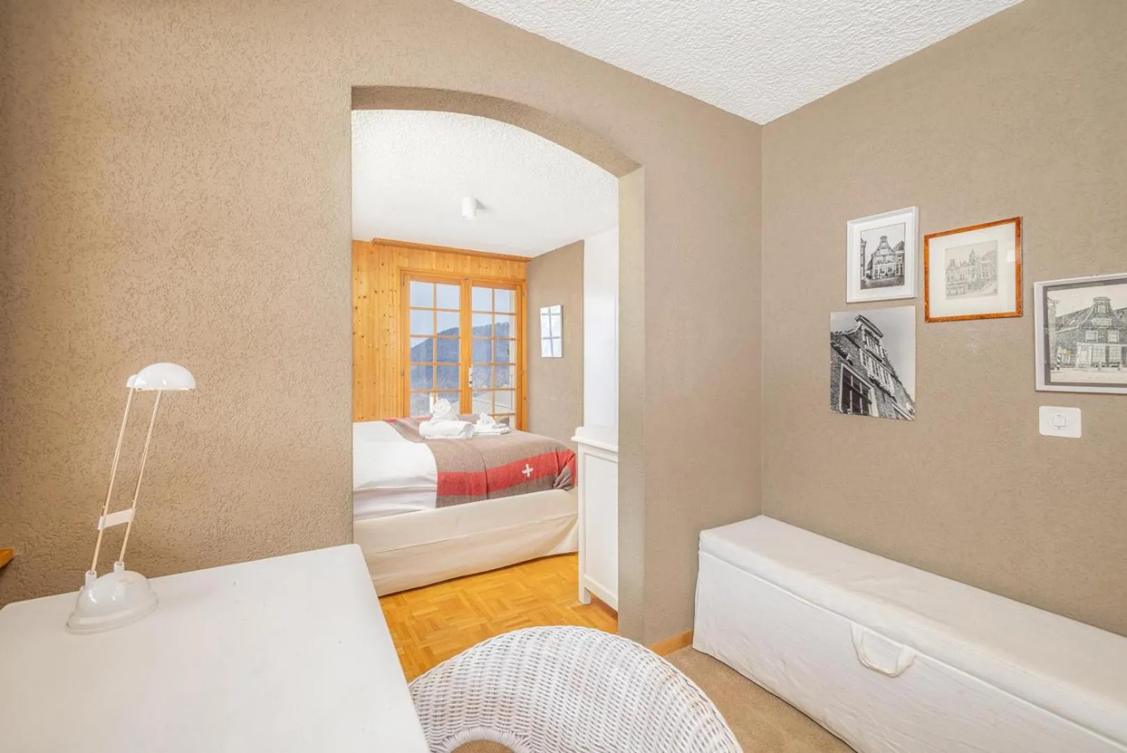 Floor plan, Bed in Chalet La Dame Blanche Perfect Family retreat
