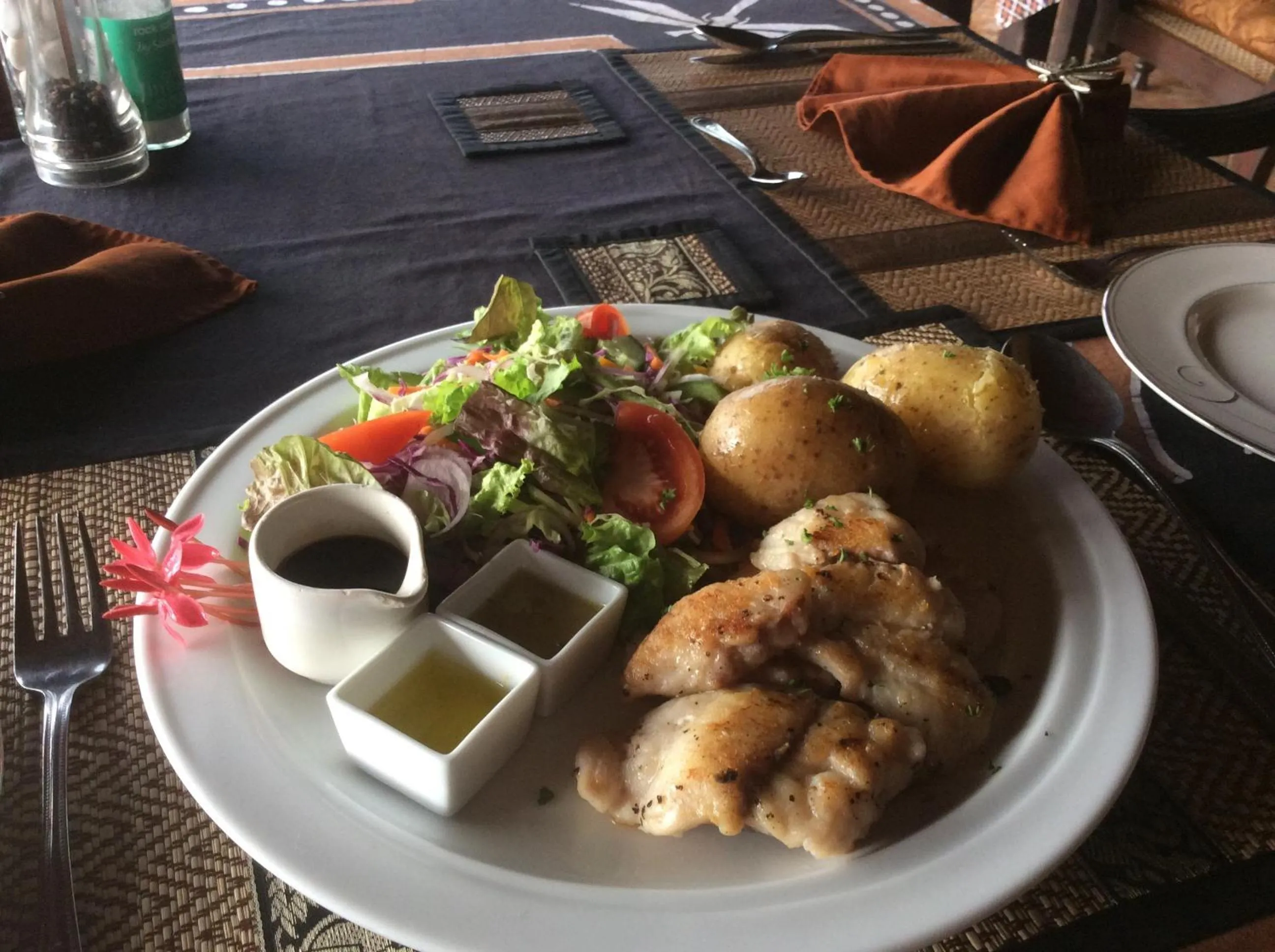 Food in Asian Jewel Boutique Hotel