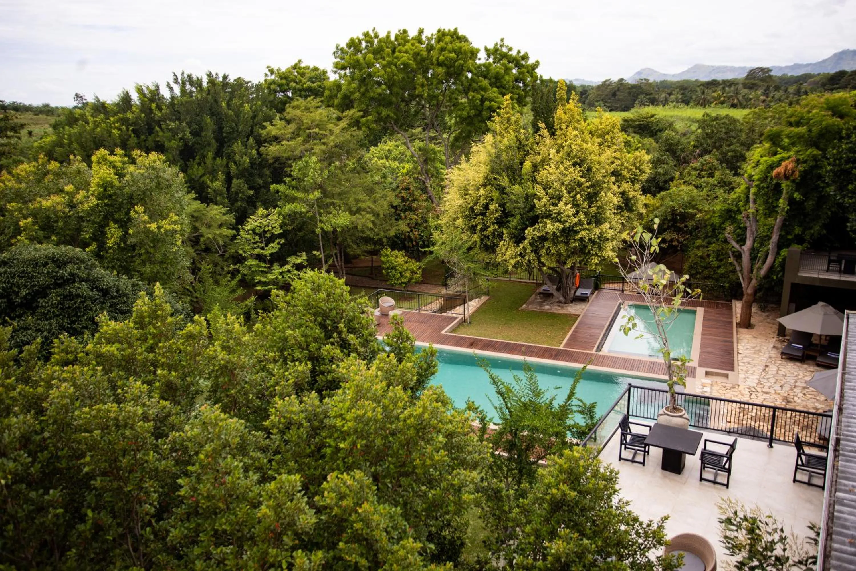 Pool view in Kalu's Hideaway Udawalawe