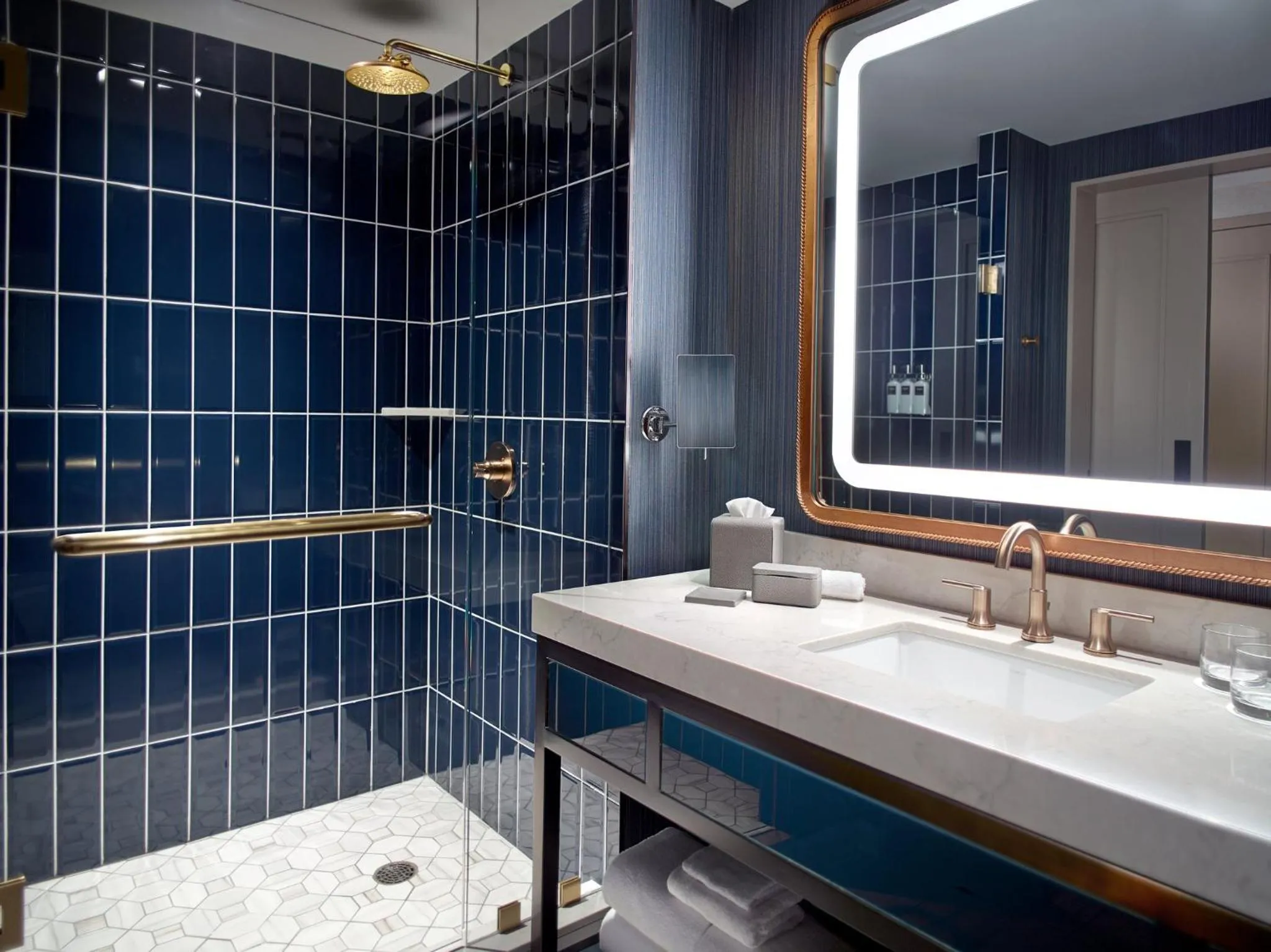 Bathroom in Omni Oklahoma City Hotel