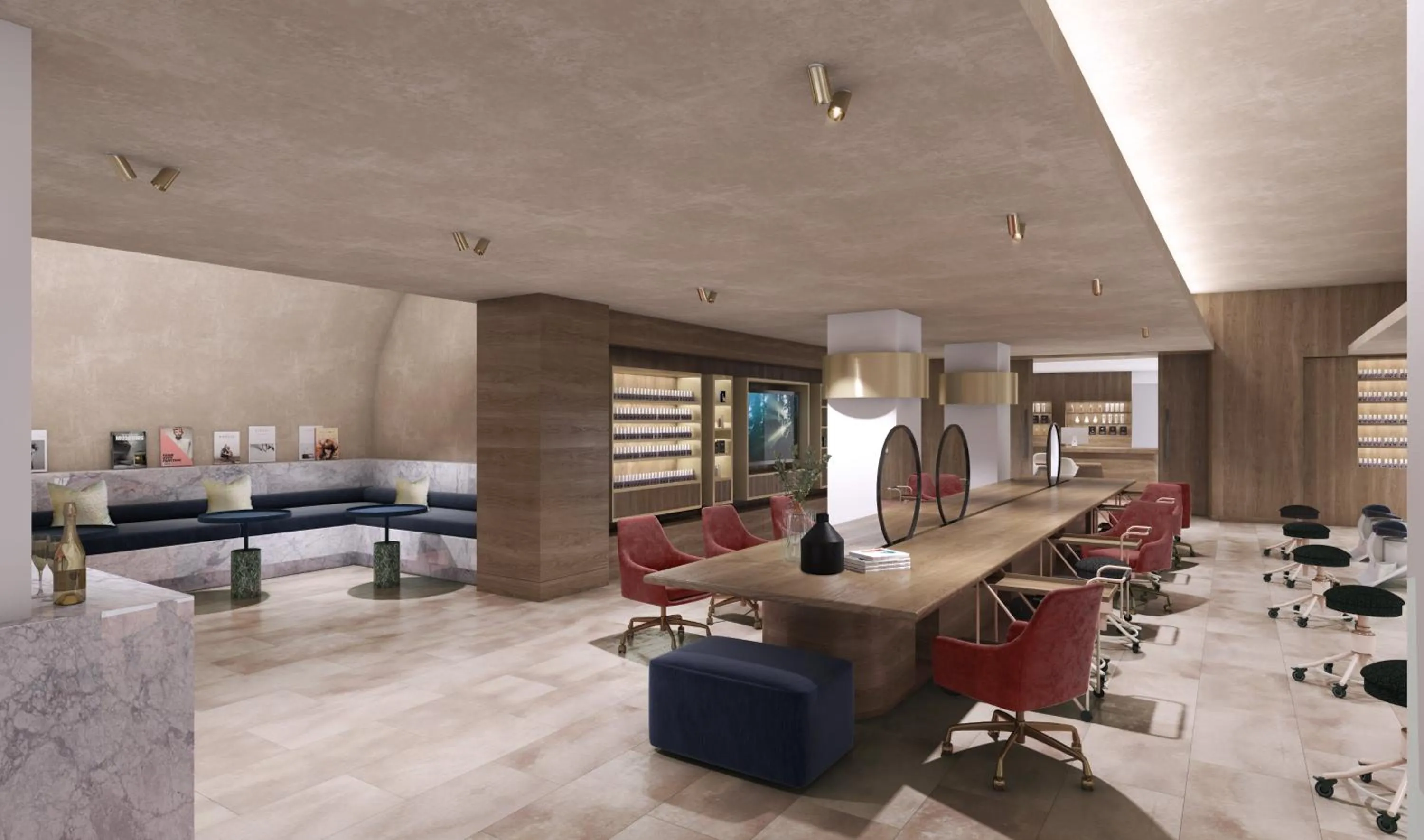 Spa and wellness centre/facilities, Bed in Omni Boston Hotel at the Seaport