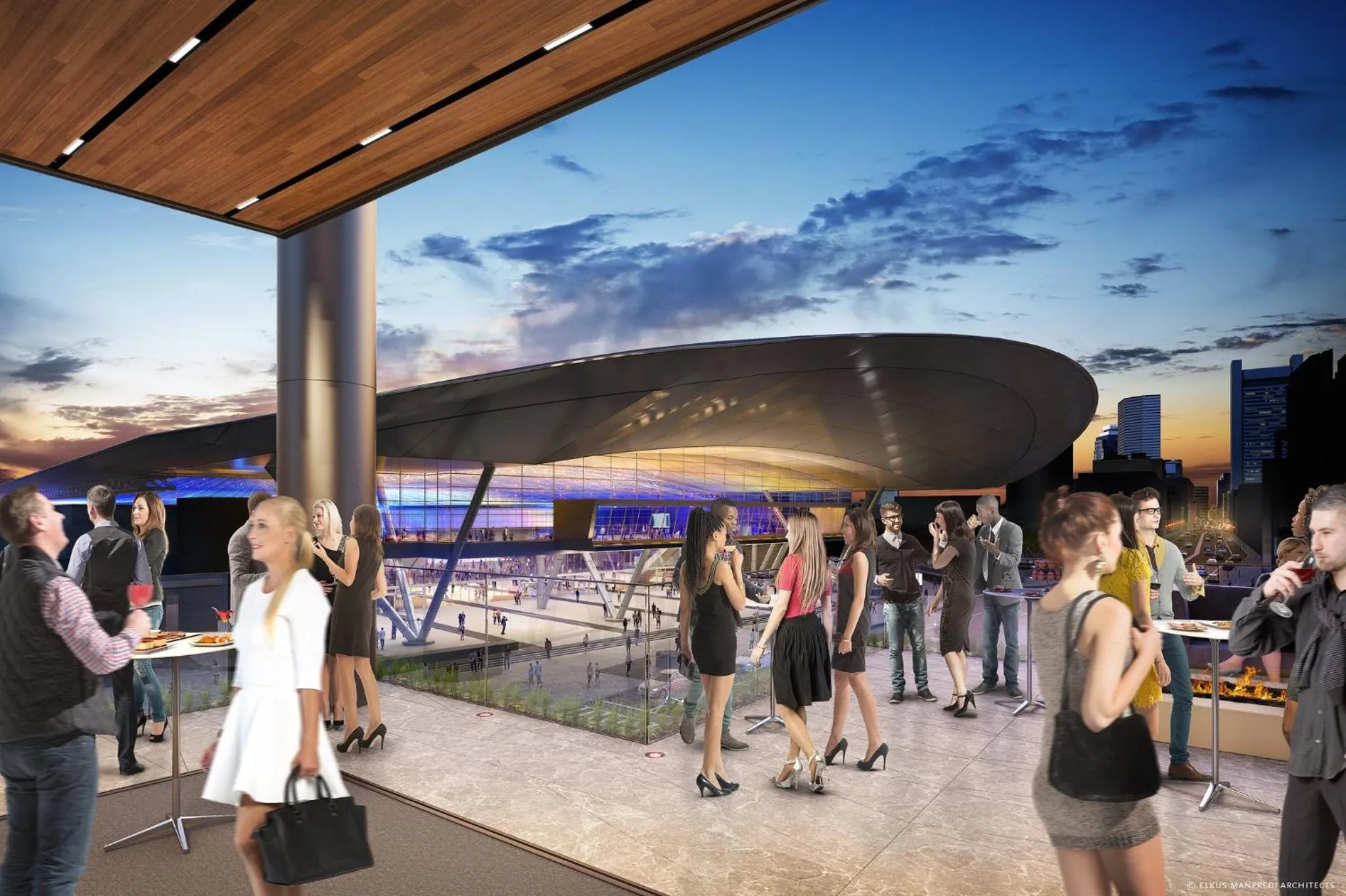 Balcony/Terrace in Omni Boston Hotel at the Seaport