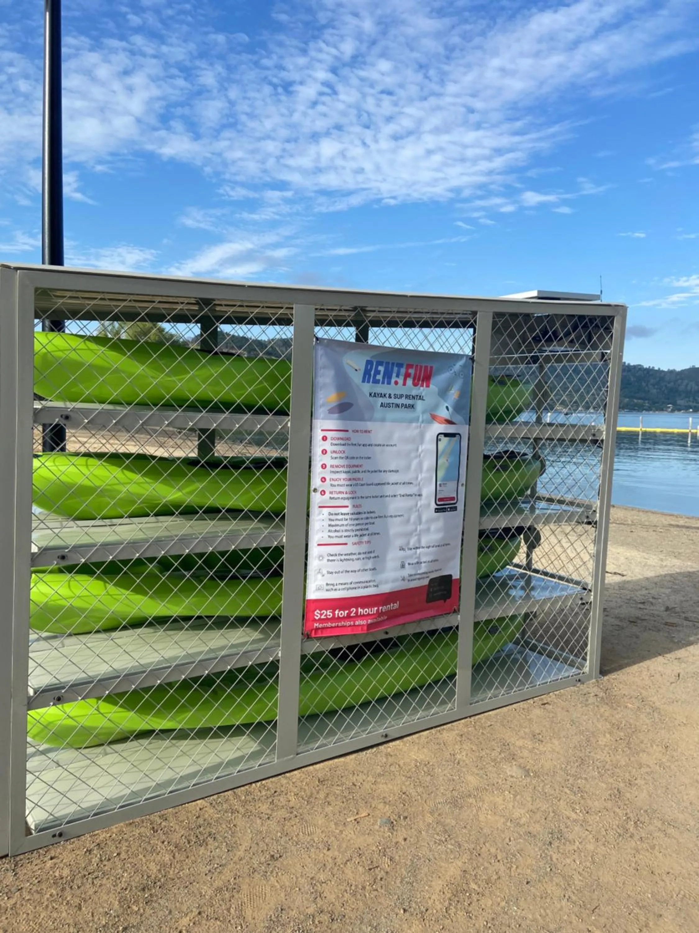 Lake view in Clearlake Cabins & Boat Parking