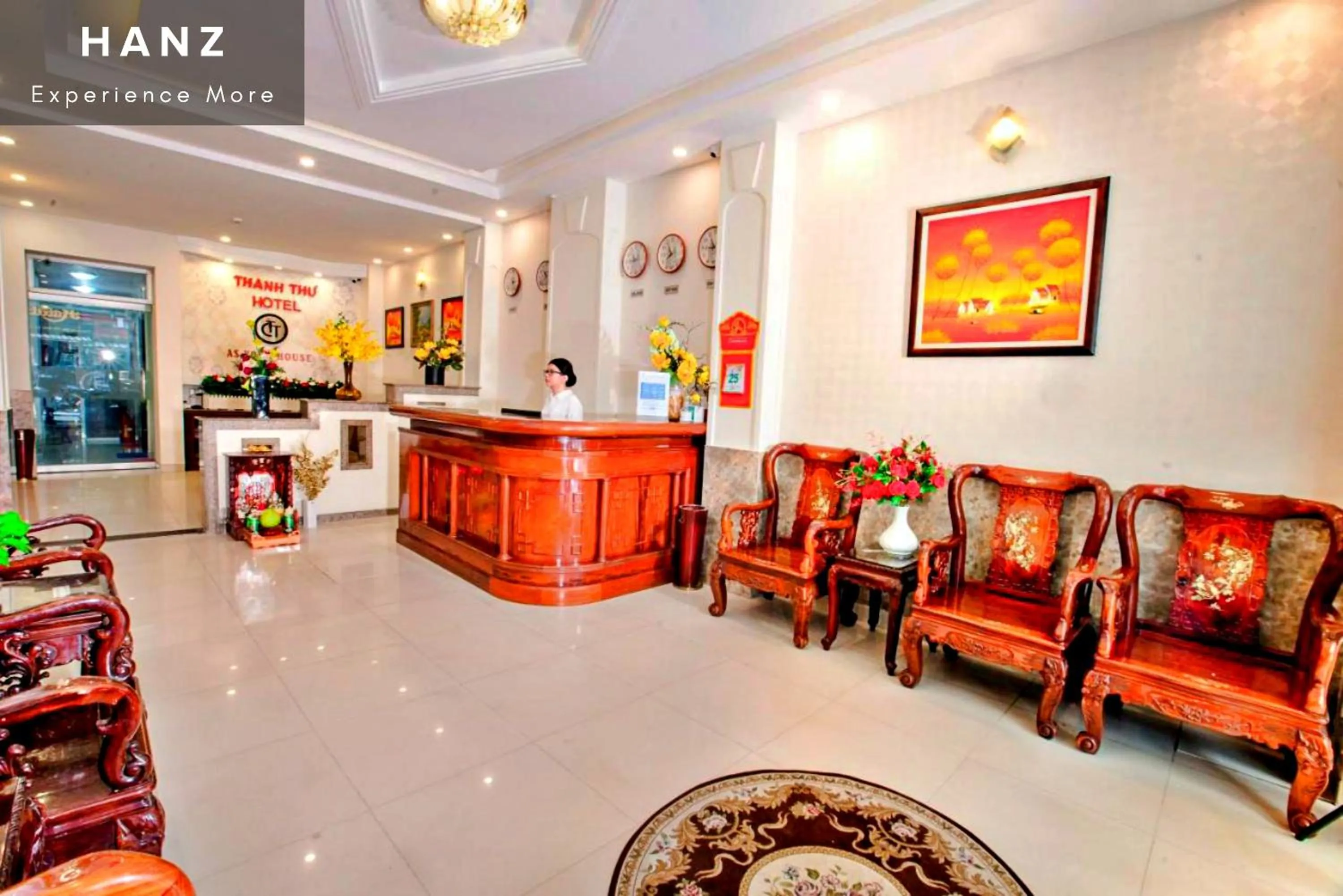 Living room in HANZ Thanh Thu Hotel