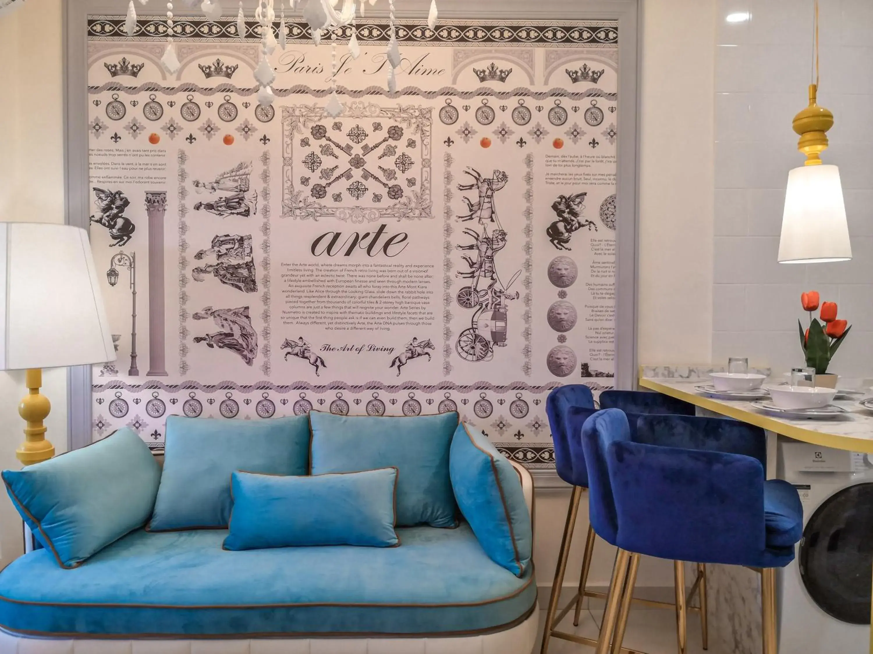 Living room in Zetter Suite Arte Mont Kiara Living room in Zetter Suite Arte Mont Kiara