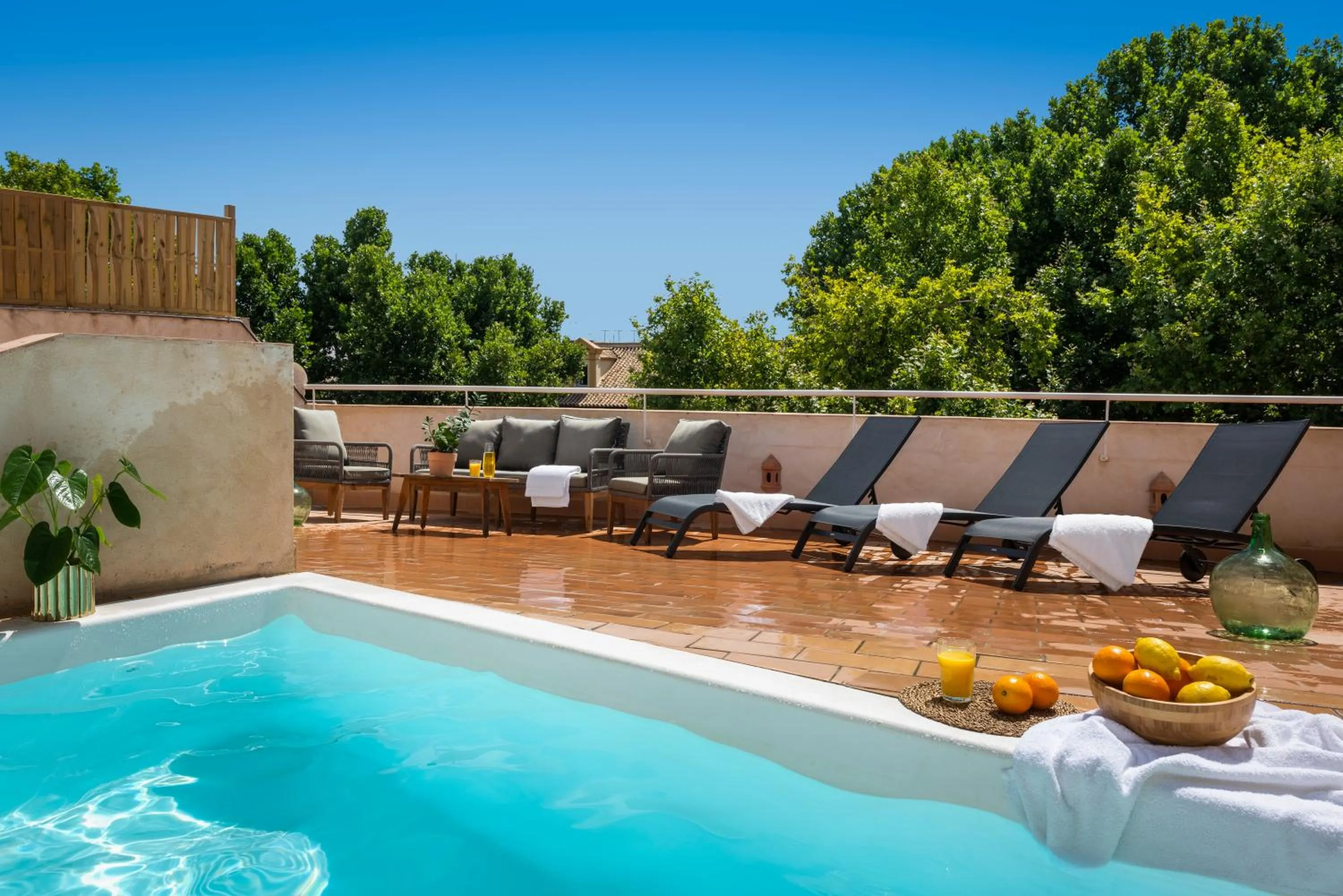 Swimming pool in Casa Sevilla 1855 Suites by Época