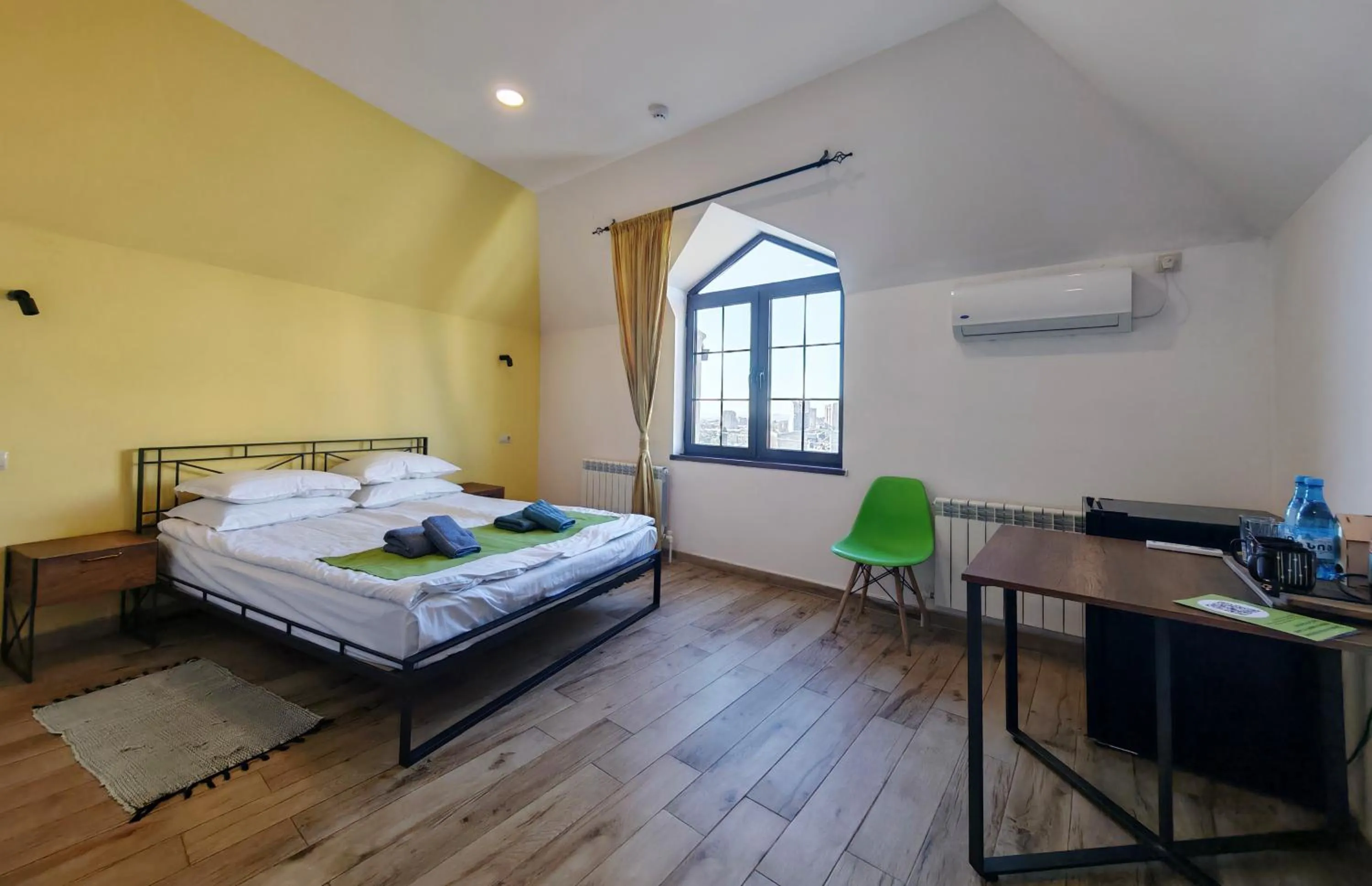 Decorative detail, Bed in Blur Inn Gallery