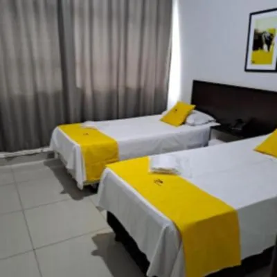 Bed in Hotel Panorama, Cuiabá