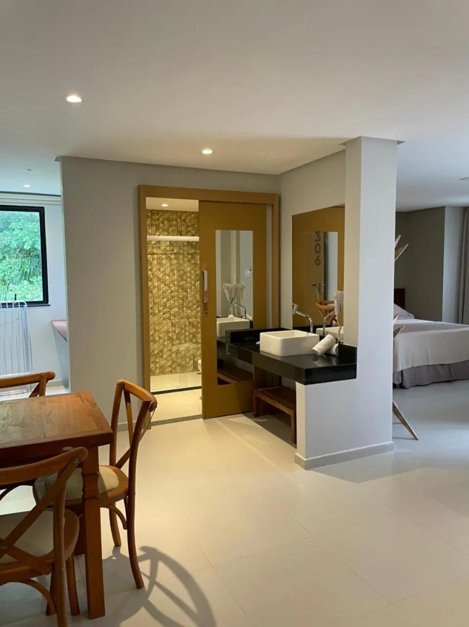 Bathroom, Bed in Pousada Patuá do Morro