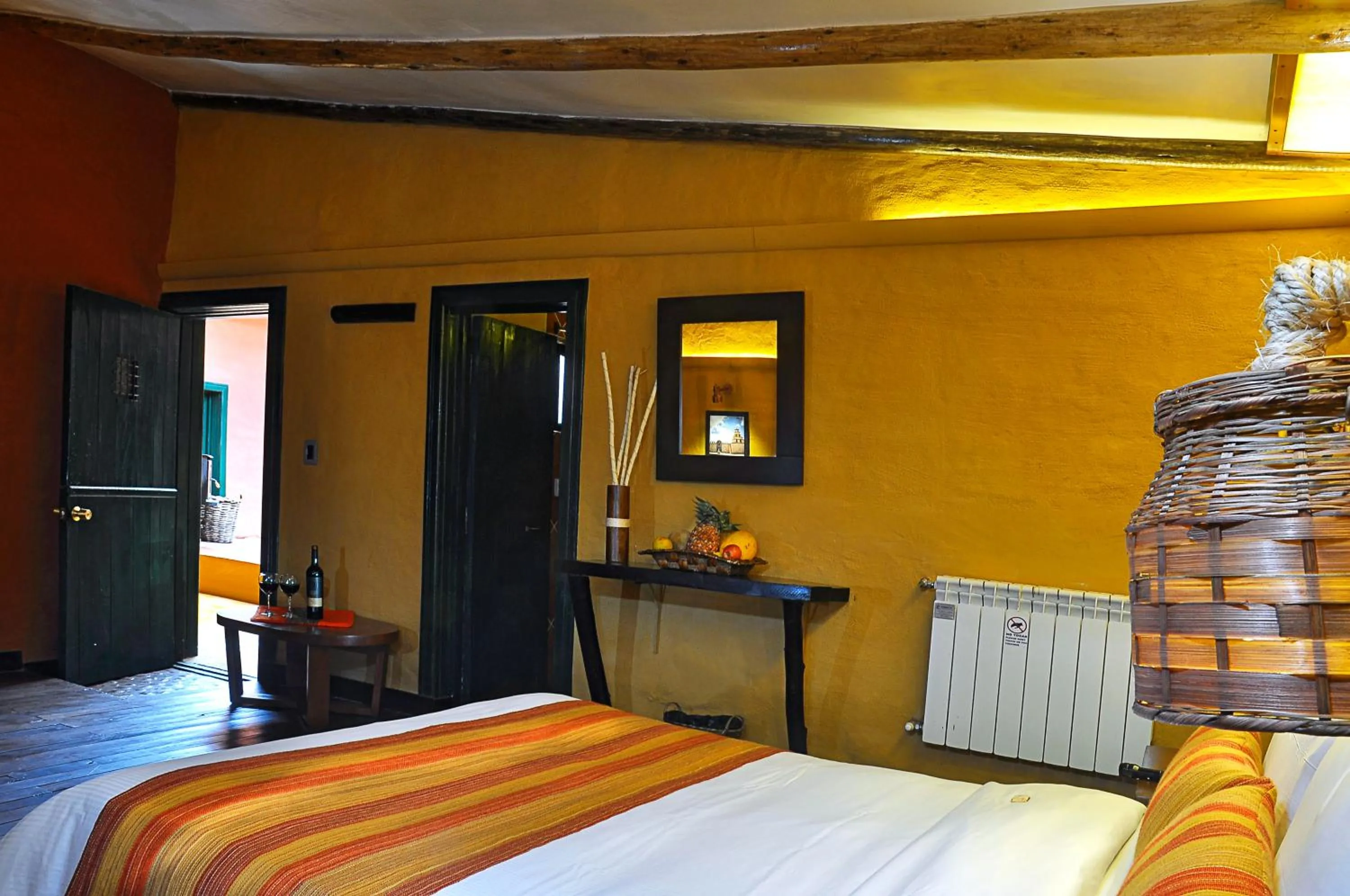 Decorative detail, Bed in Hotel Jardines de Uyuni