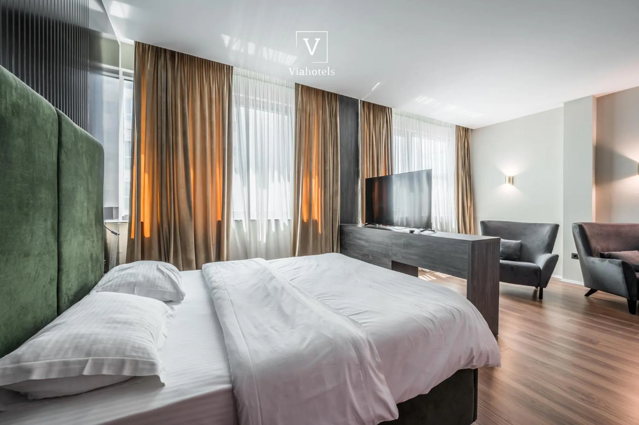 Bed in VH Eurostar Tirana Hotel Congress & Tirana Spa