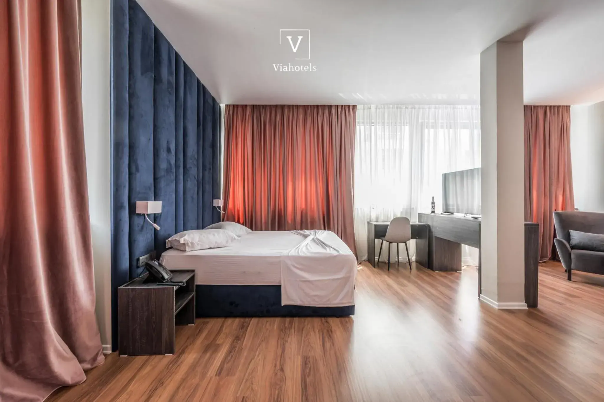 Bed in VH Eurostar Tirana Hotel Congress & Tirana Spa Bed in VH Eurostar Tirana Hotel Congress & Tirana Spa