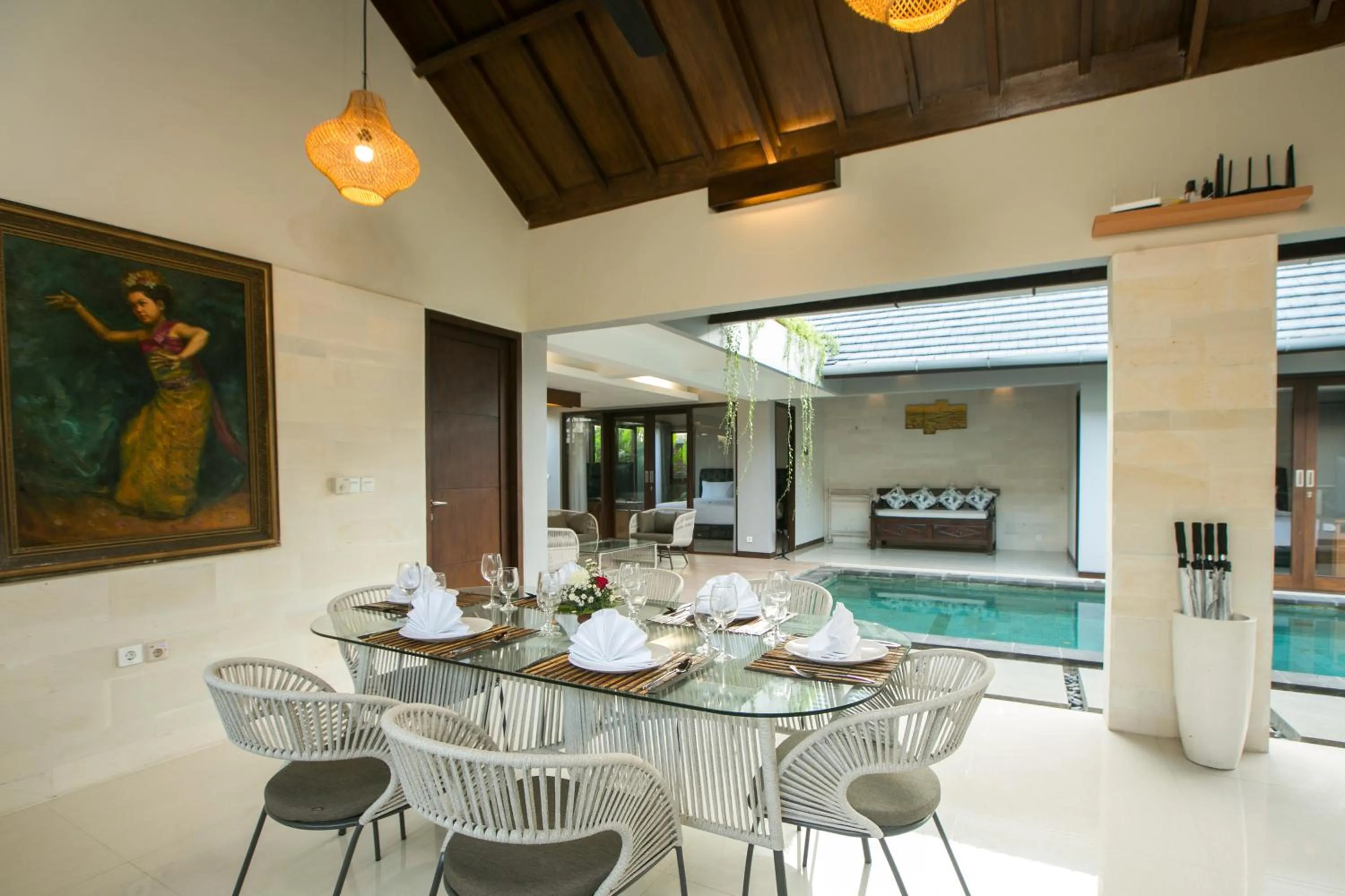 Dining area in Villa Ciwuwi Balangan by Nagisa Bali