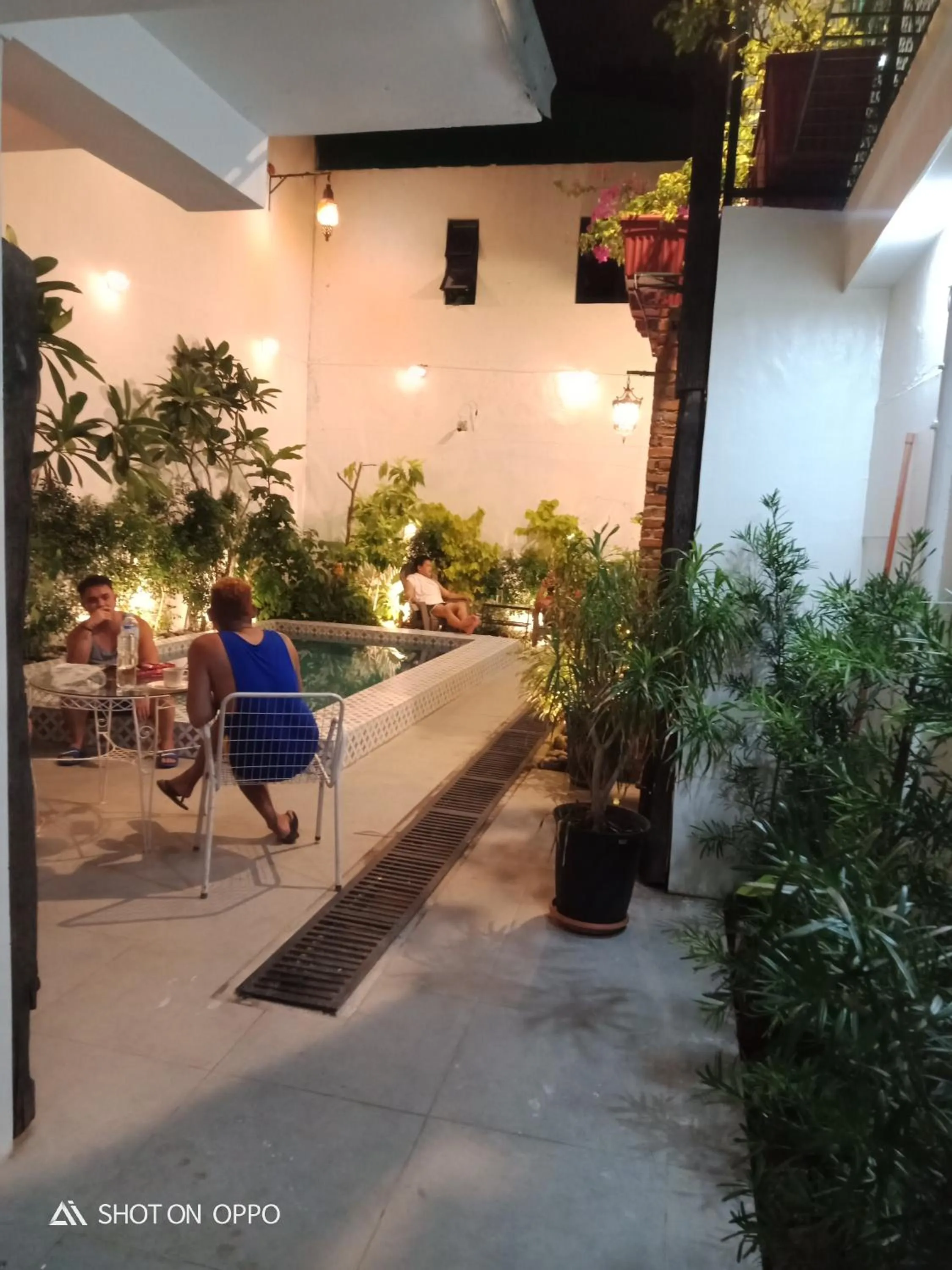 Patio in Airport Hostel Manila