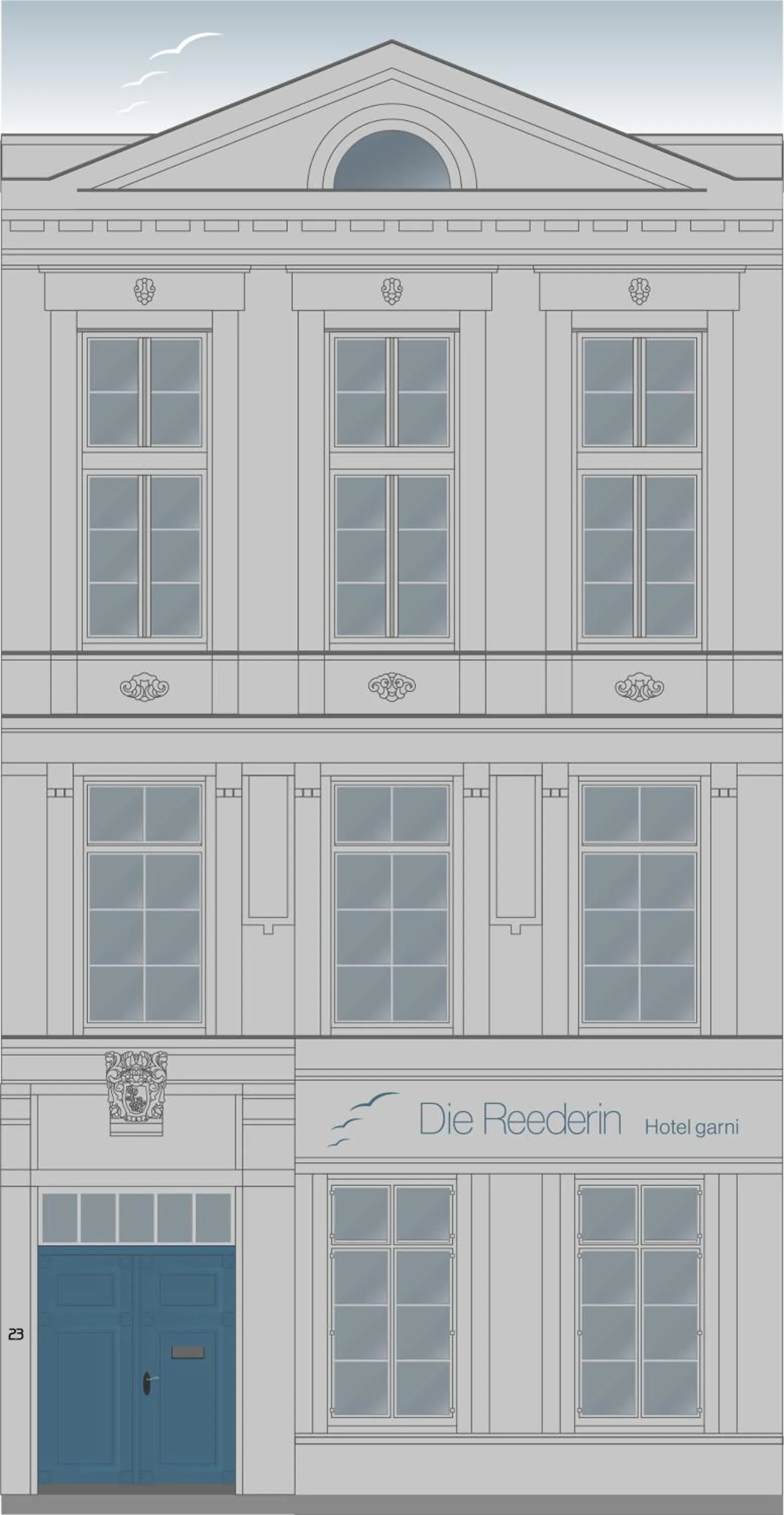 Property building in Hotel Die Reederin