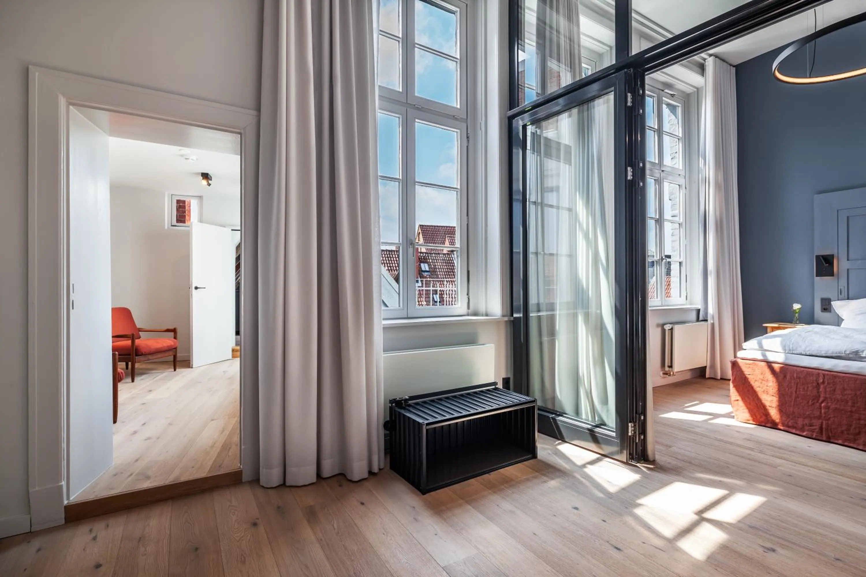 Balcony/Terrace, Bed in Hotel Die Reederin